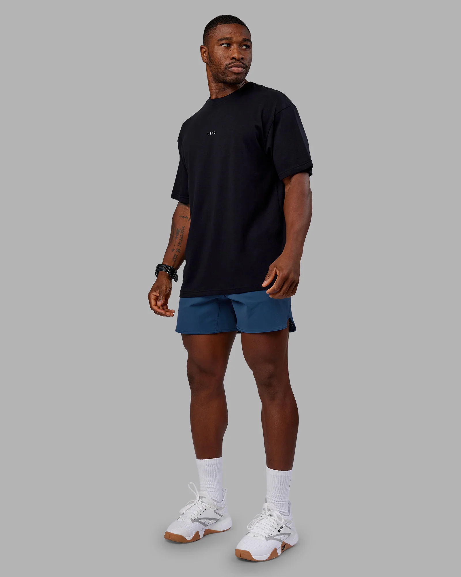 Base FLXCotton Tee Oversized - Black
