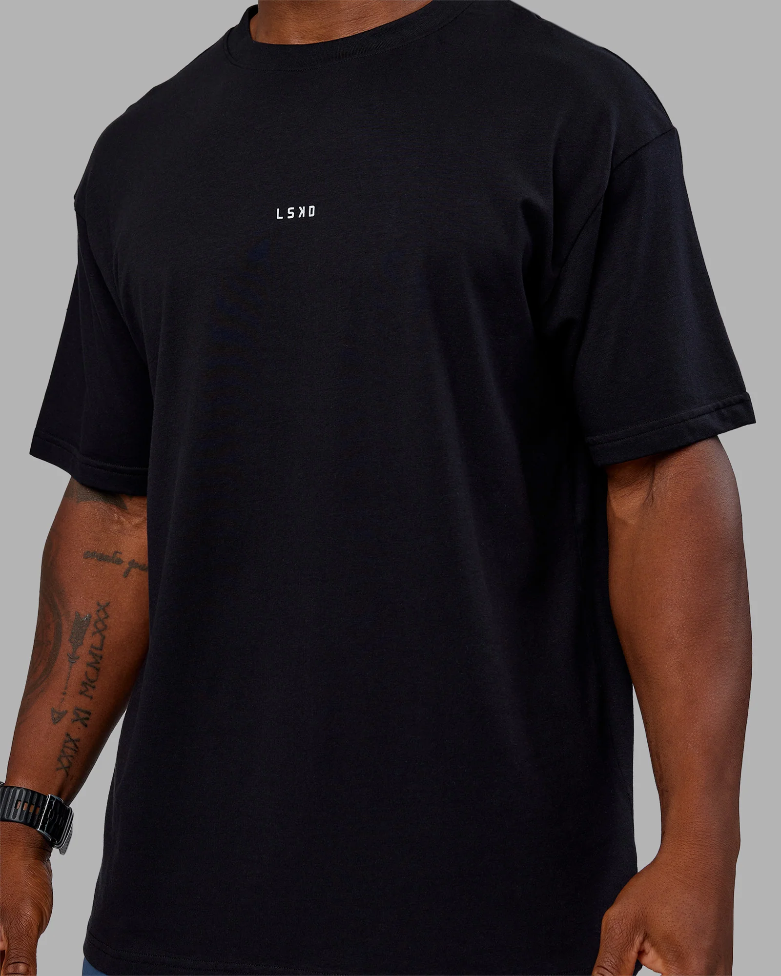 Base FLXCotton Tee Oversized - Black 4 Base FLXCotton Tee Oversized - Black