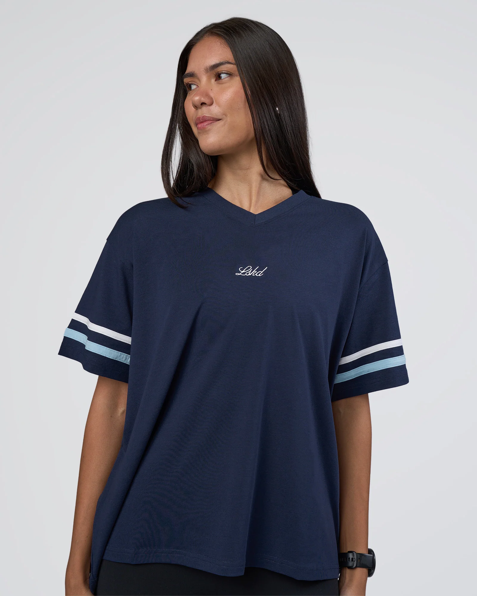 Victory FLXCotton Oversized Tee - Future Navy-Glacial Blue