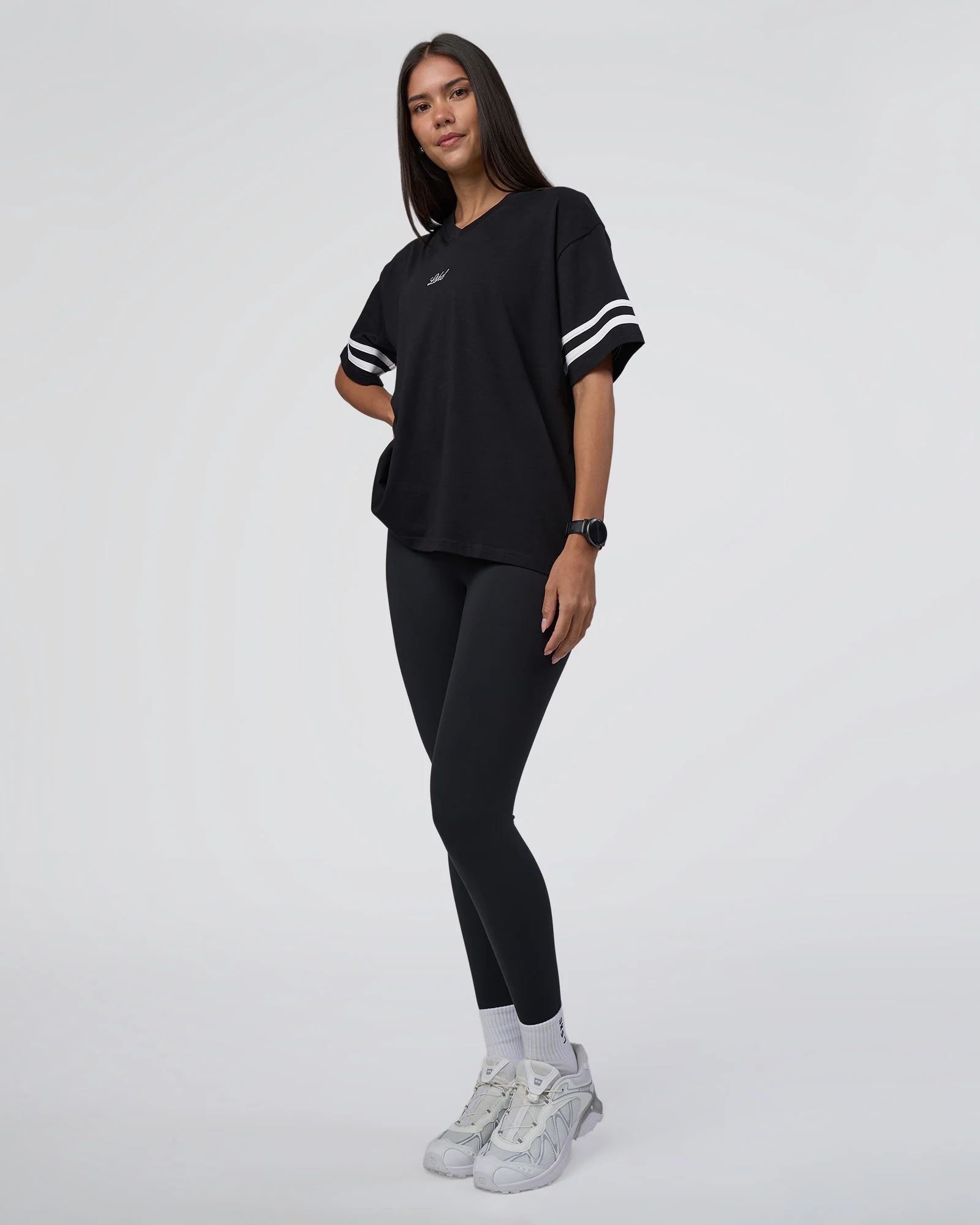 Victory FLXCotton Oversized Tee - Black-White 3 Victory FLXCotton Oversized Tee - Black-White