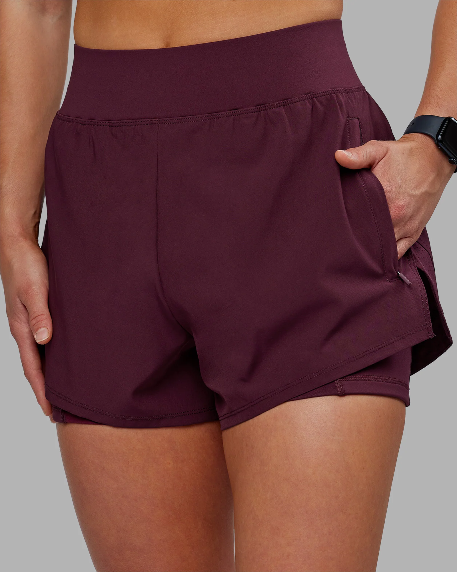 Challenger 3" Lined Performance Short - Cherry Lacquer
