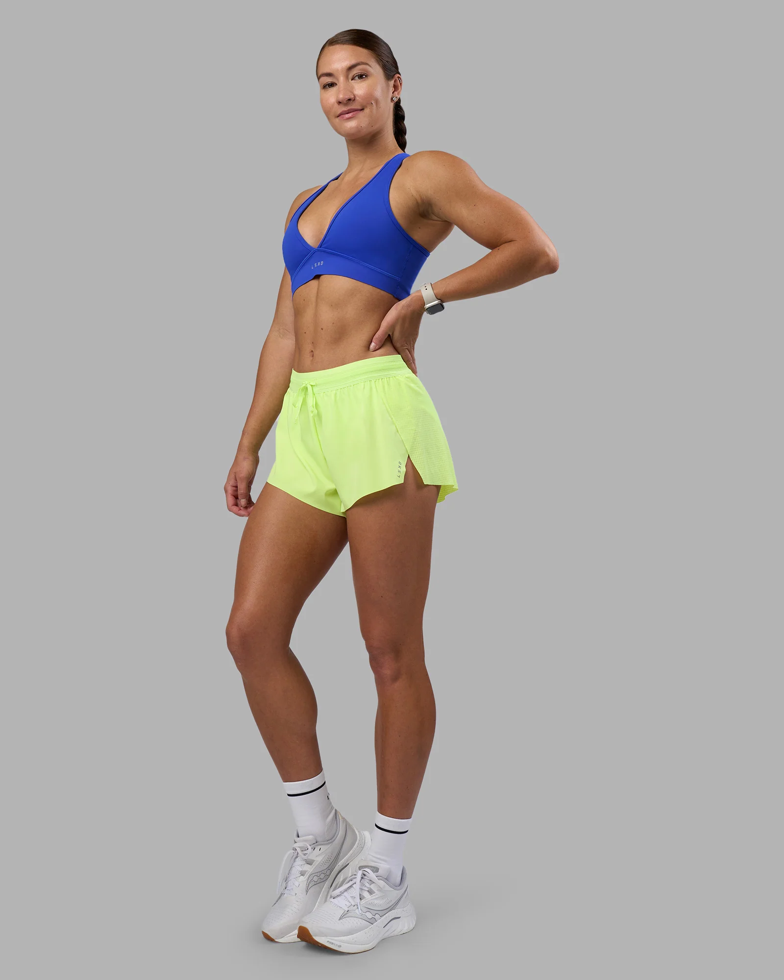 Accelerate 3" Running Short - Lime Glo 12 Accelerate 3" Running Short - Lime Glo