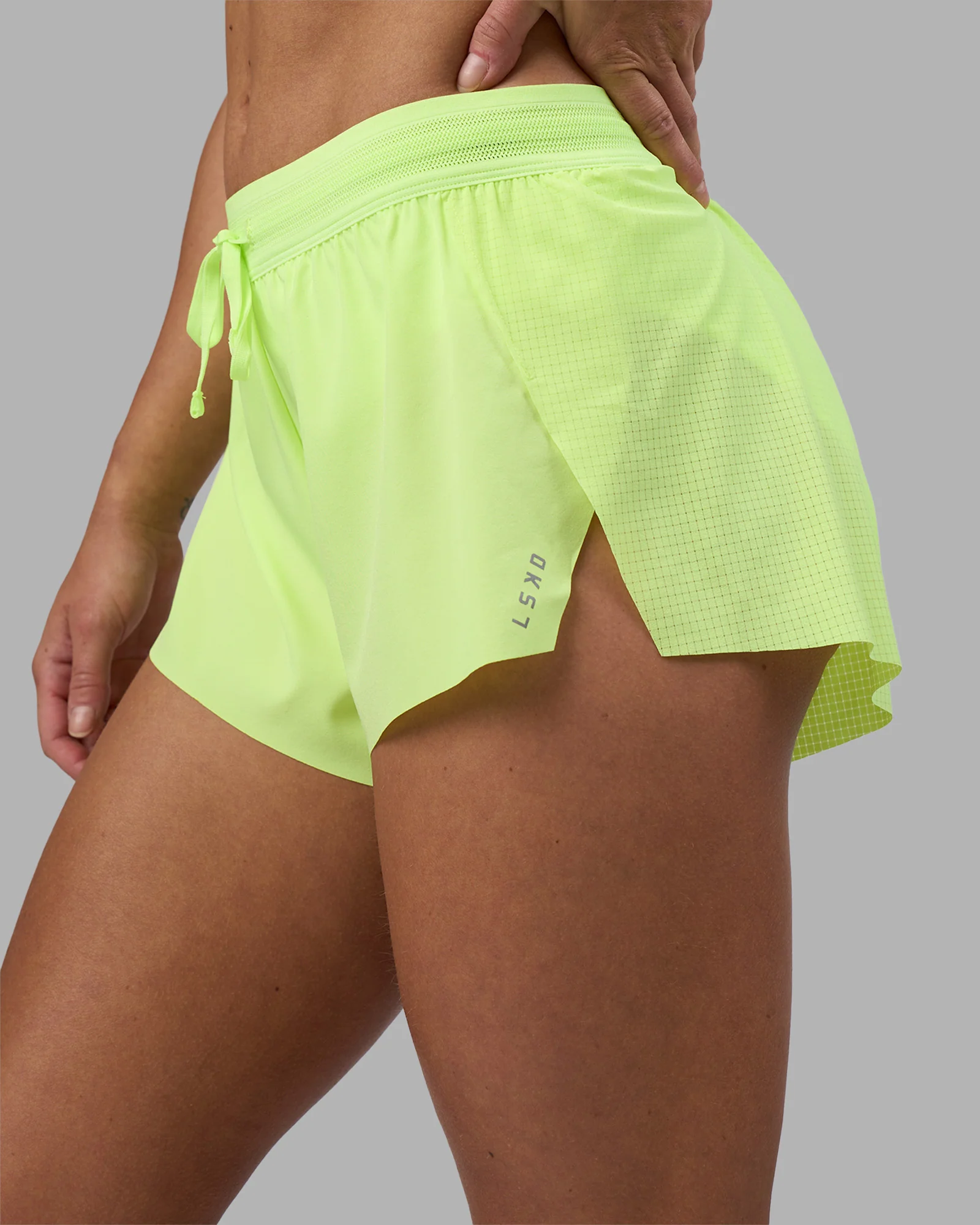 Accelerate 3" Running Short - Lime Glo 9 Accelerate 3" Running Short - Lime Glo