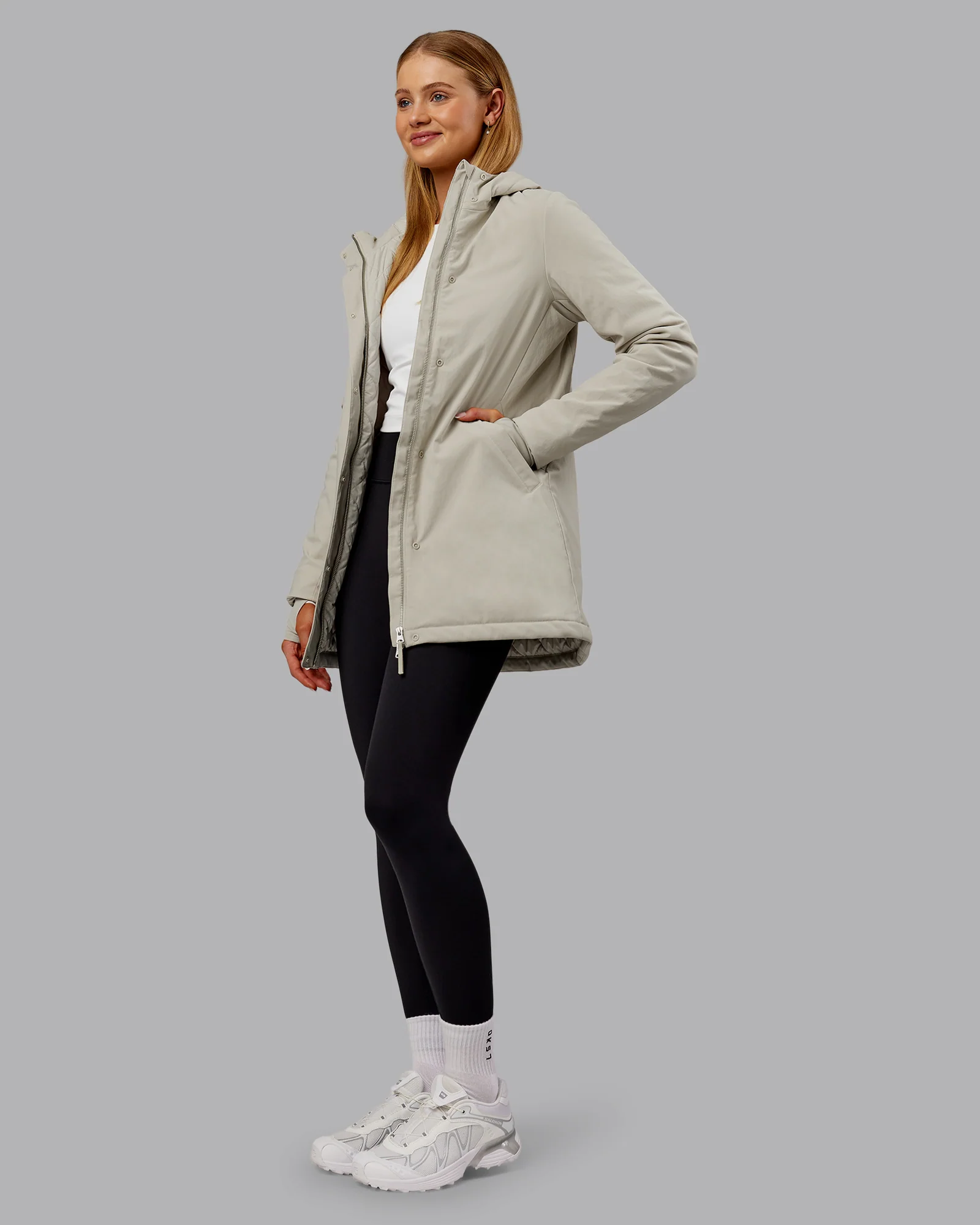 Auxiliary 2.0 Longline Jacket - Shale Beige 10 Auxiliary 2.0 Longline Jacket - Shale Beige