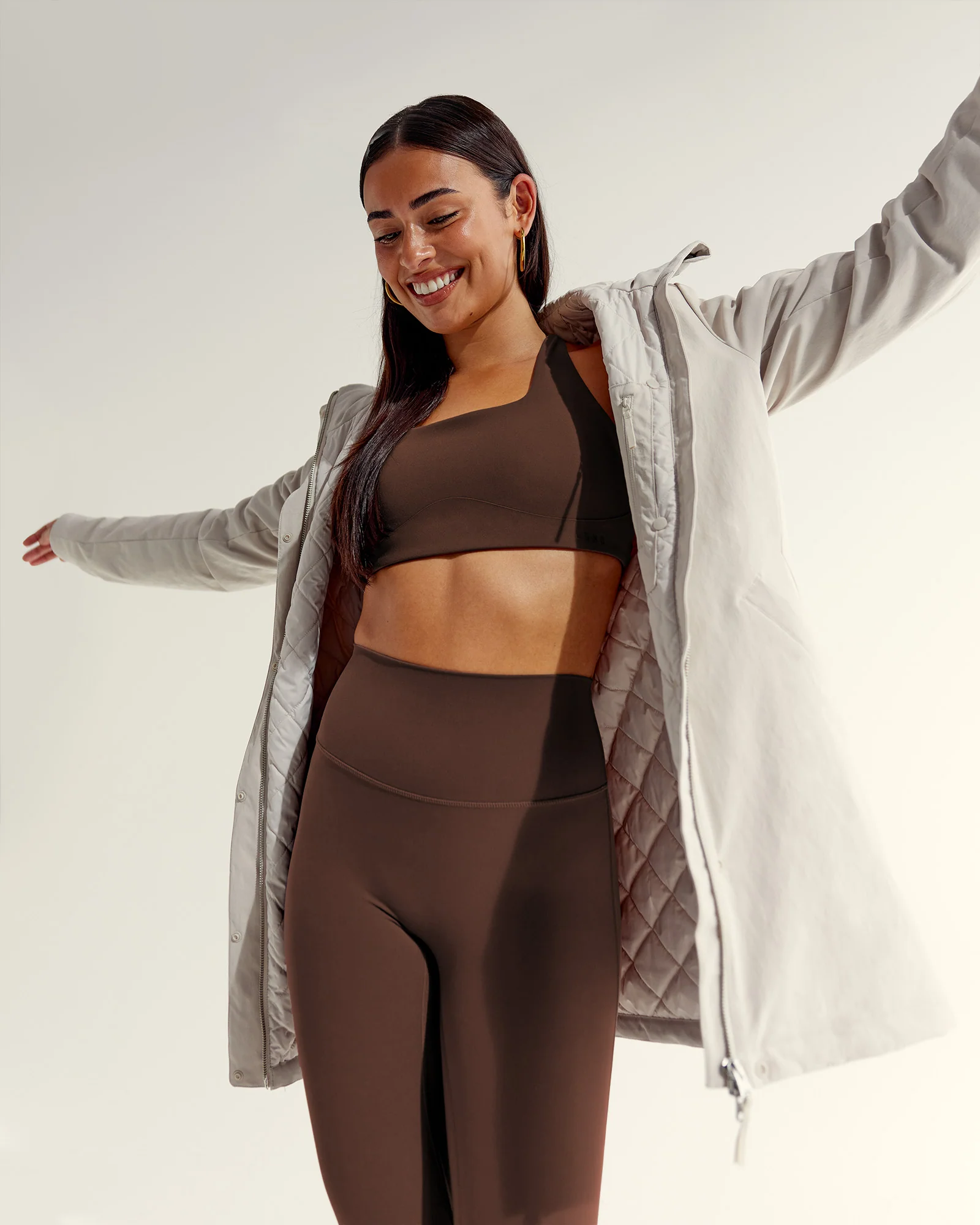 Auxiliary 2.0 Longline Jacket - Shale Beige 5 Auxiliary 2.0 Longline Jacket - Shale Beige