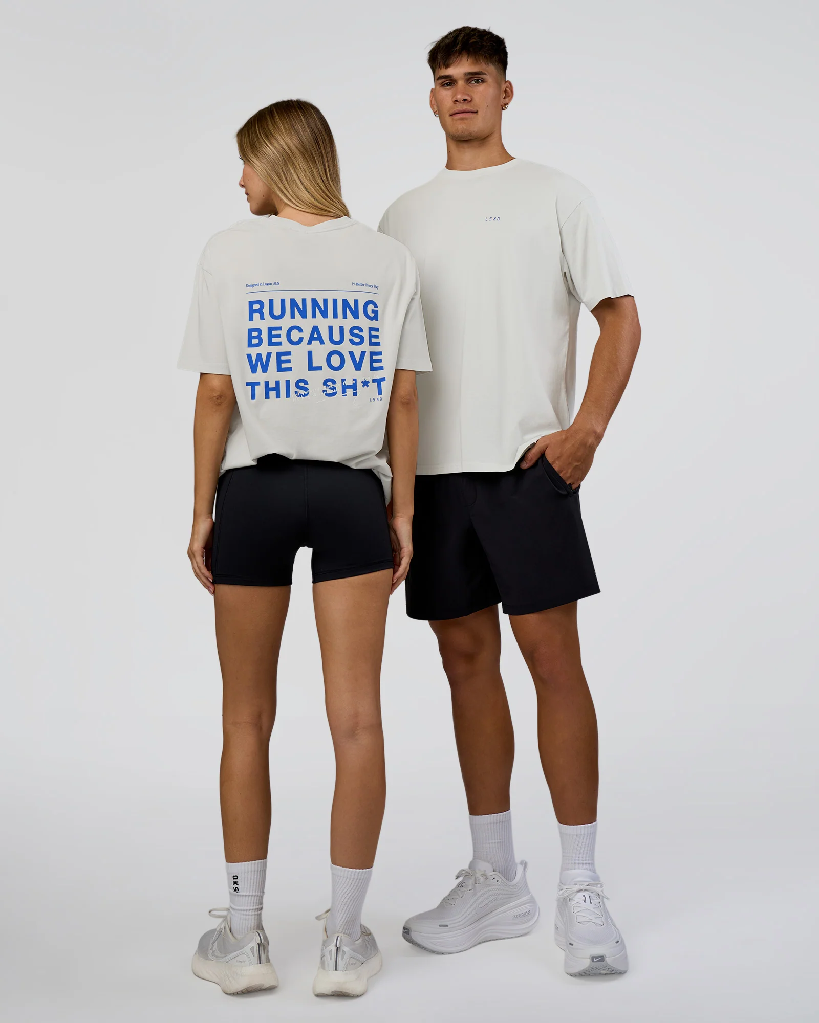 We Love This FLXCotton Oversized Tee - Digital Mist Washed-Electric Indigo