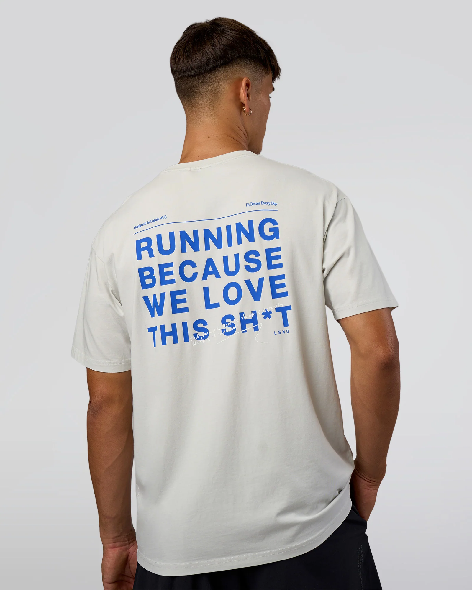 We Love This FLXCotton Oversized Tee - Digital Mist Washed-Electric Indigo