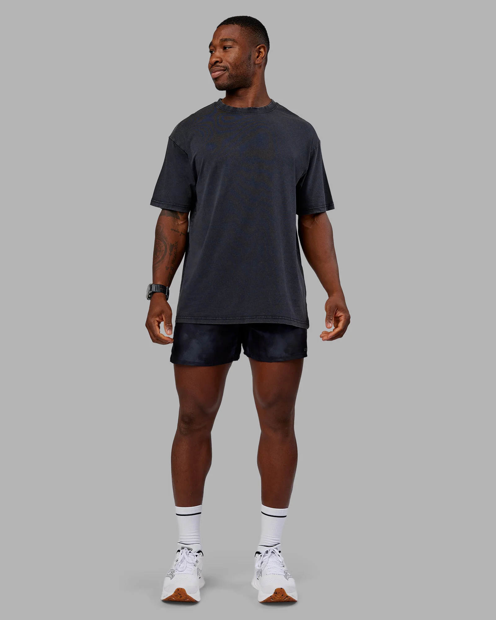 Pace 5" Lined Running Short - Washed Black