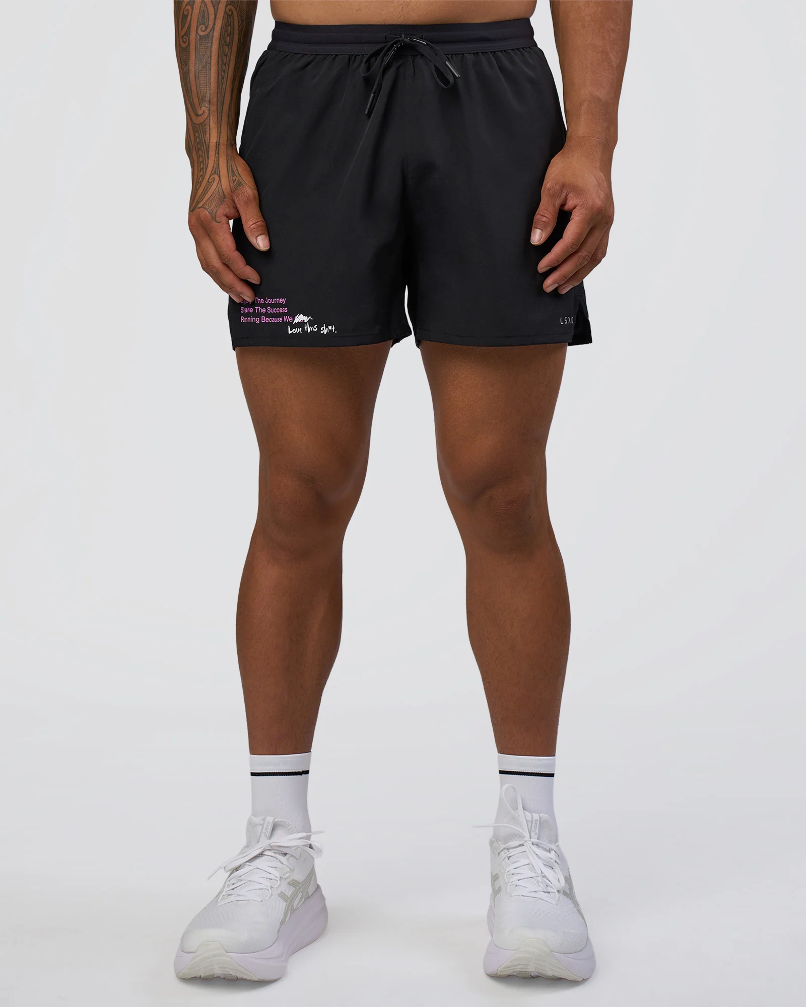 Pace 5" Lined Running Short - Black-Ultra Fuchsia