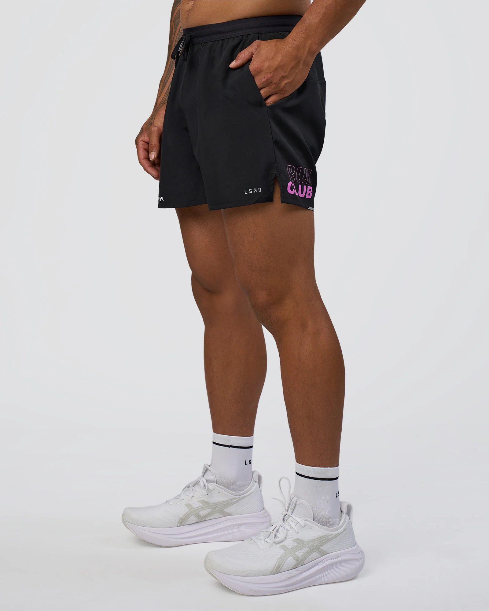 Pace 5" Lined Running Short - Black-Ultra Fuchsia