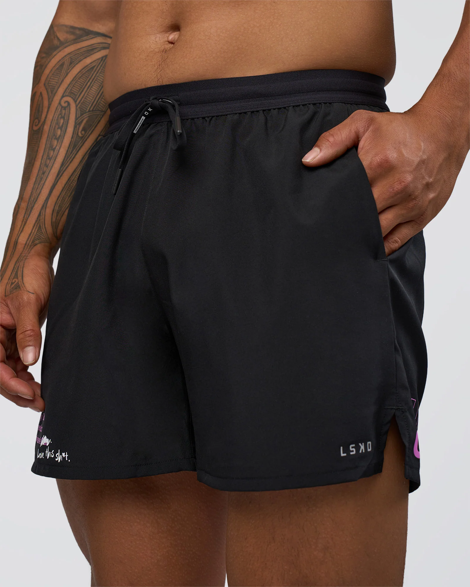 Pace 5" Lined Running Short - Black-Ultra Fuchsia