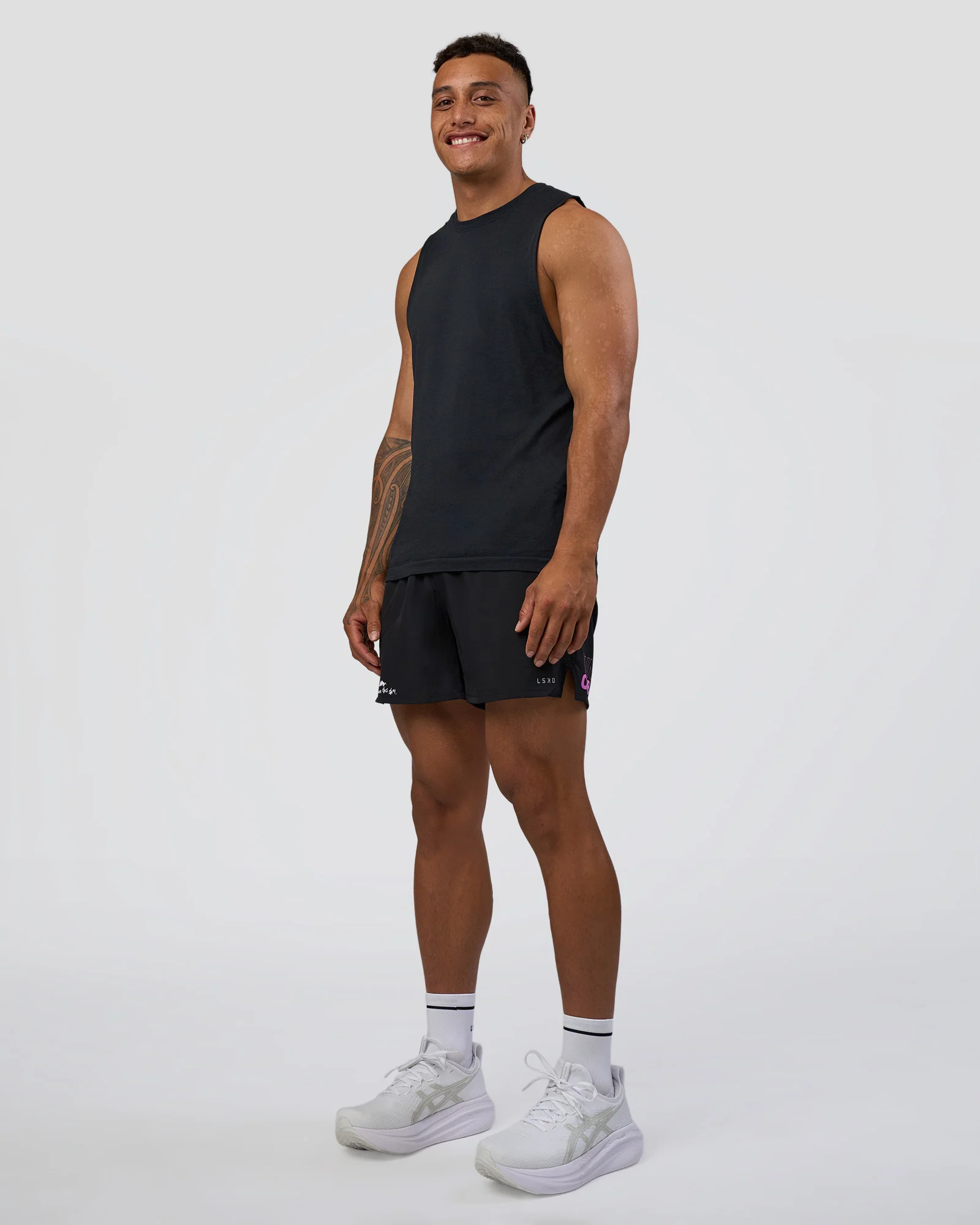 Pace 5" Lined Running Short - Black-Ultra Fuchsia