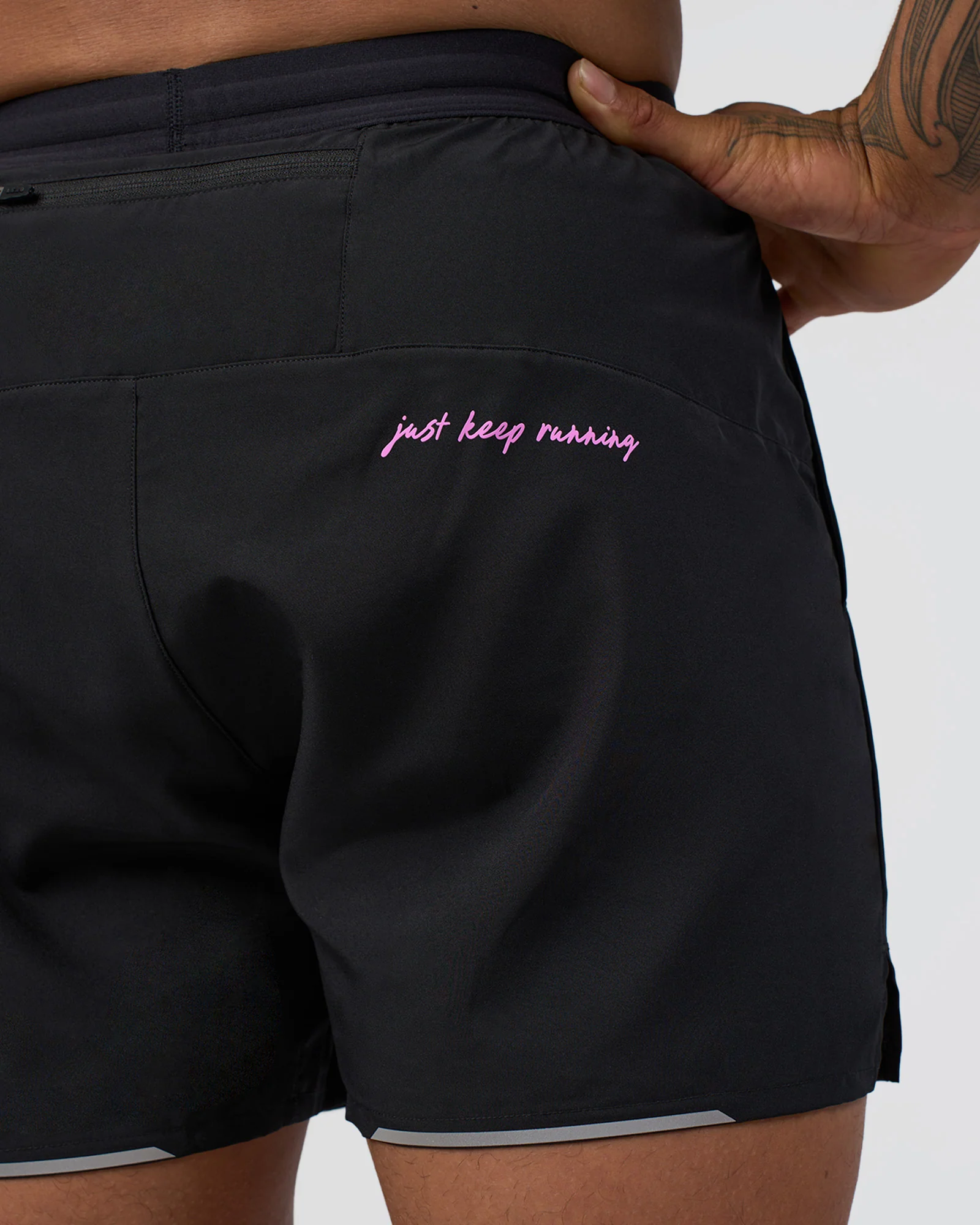 Pace 5" Lined Running Short - Black-Ultra Fuchsia
