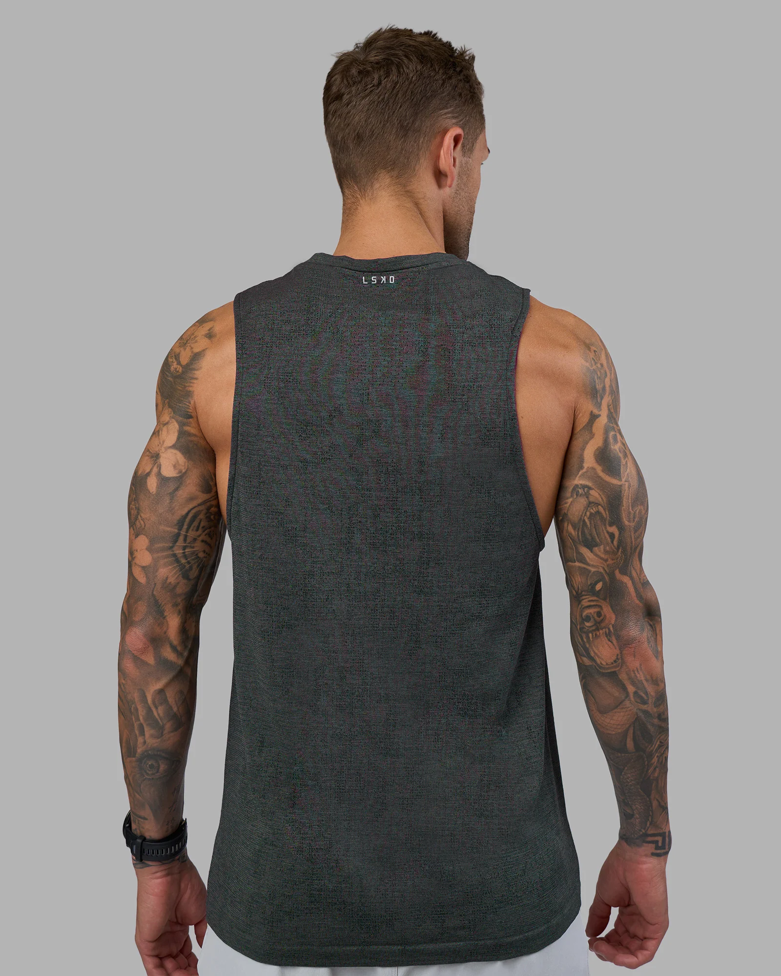 AeroFLX+ Seamless Muscle Tank - Black Camo-Graphite 6 AeroFLX+ Seamless Muscle Tank - Black Camo-Graphite