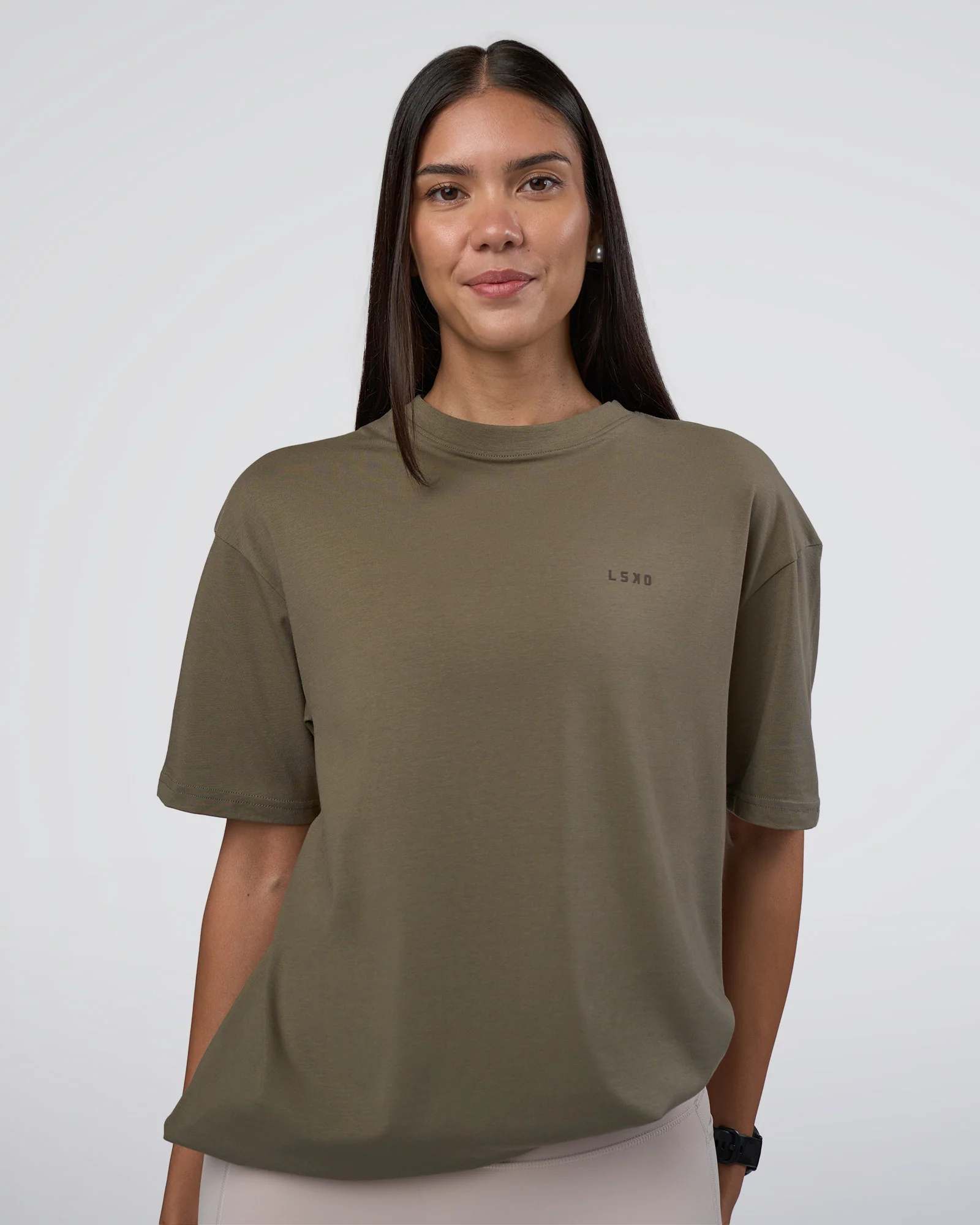 Lifting FLXCotton Oversized Tee - Walnut Grey-Hot Chocolate 5 Lifting FLXCotton Oversized Tee - Walnut Grey-Hot Chocolate