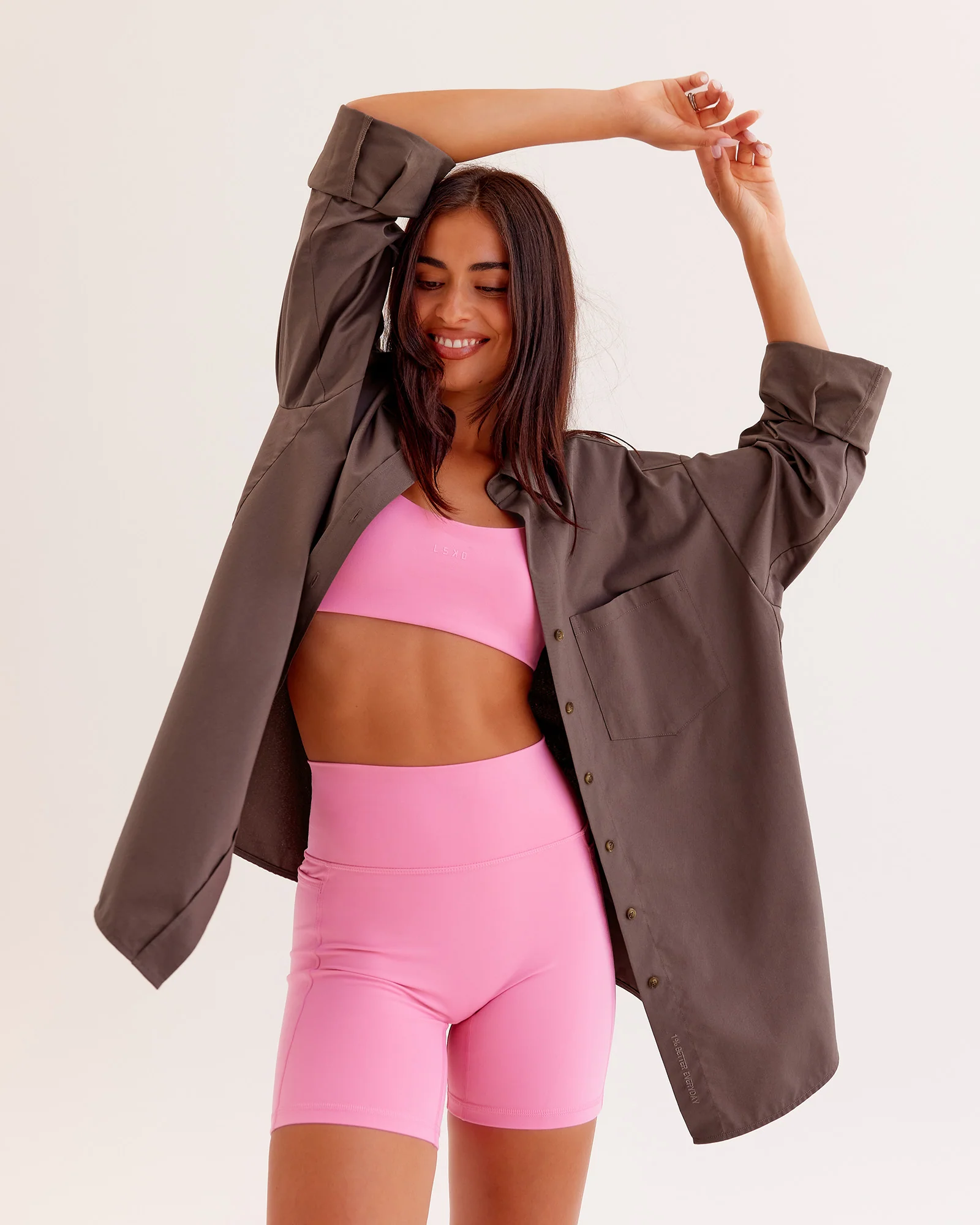 Go-To Oversized Shirt - Cocoa