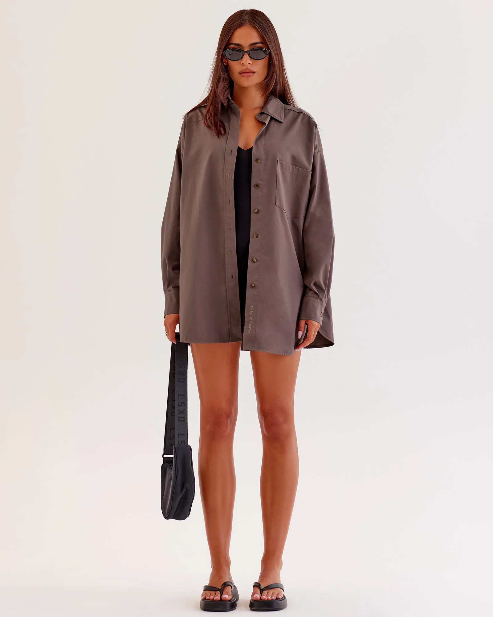 Go-To Oversized Shirt - Cocoa 4 Go-To Oversized Shirt - Cocoa