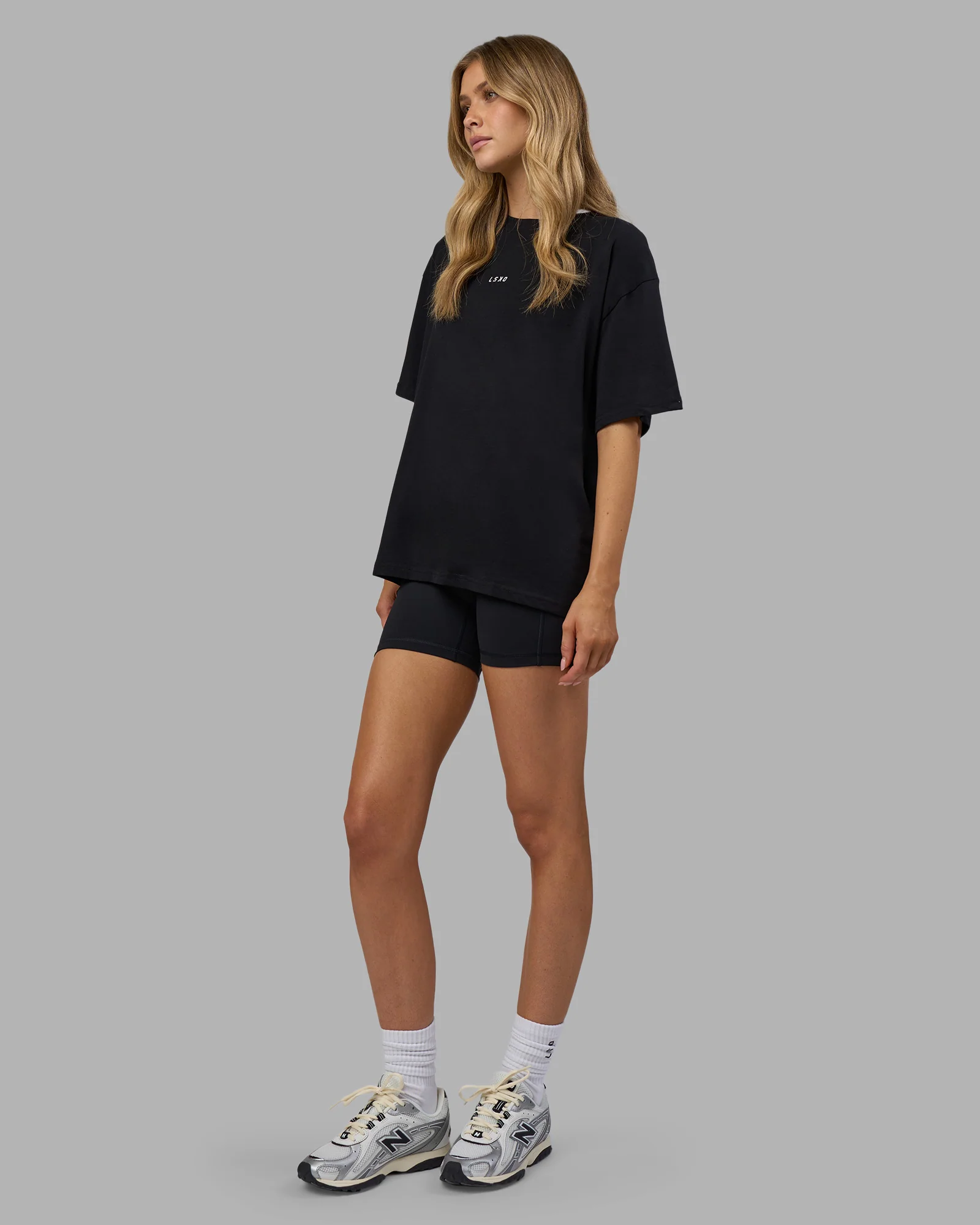 Go-To FLXCotton Oversized Tee - Black-White 5 Go-To FLXCotton Oversized Tee - Black-White