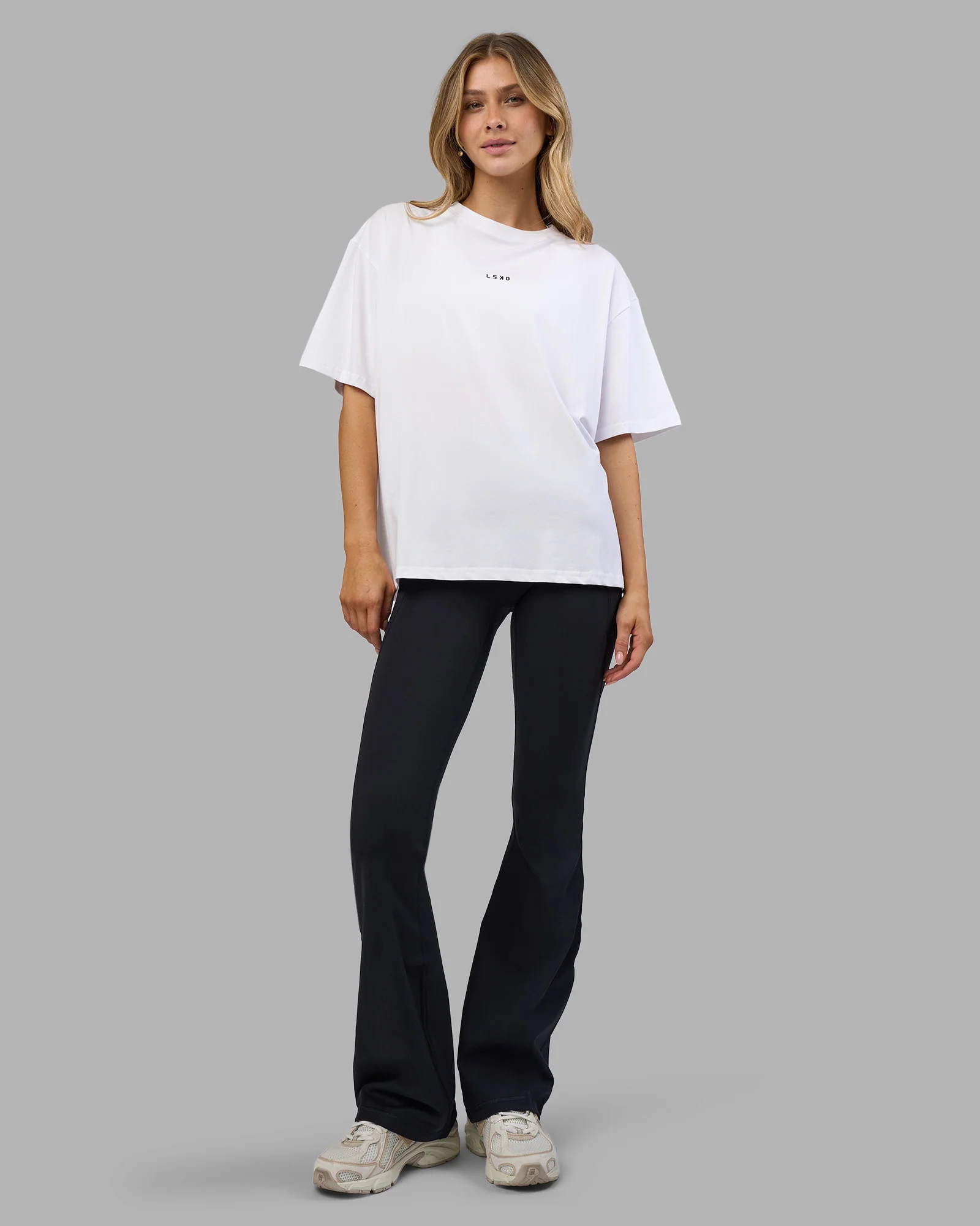 Go-To FLXCotton Oversized Tee - White-Black 6 Go-To FLXCotton Oversized Tee - White-Black