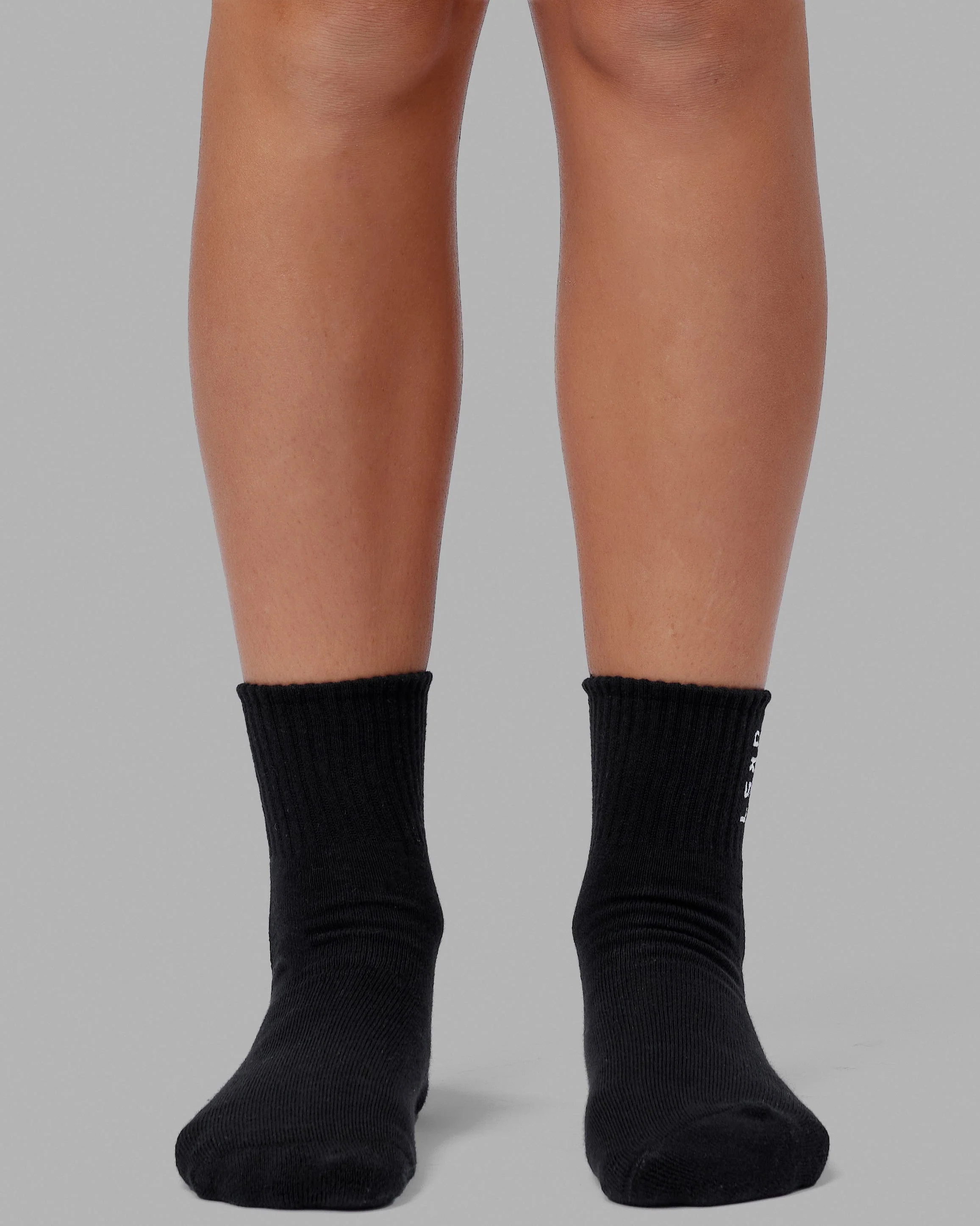 Signal Quarter Socks 3 Pack - Black-White 3 Signal Quarter Socks 3 Pack - Black-White