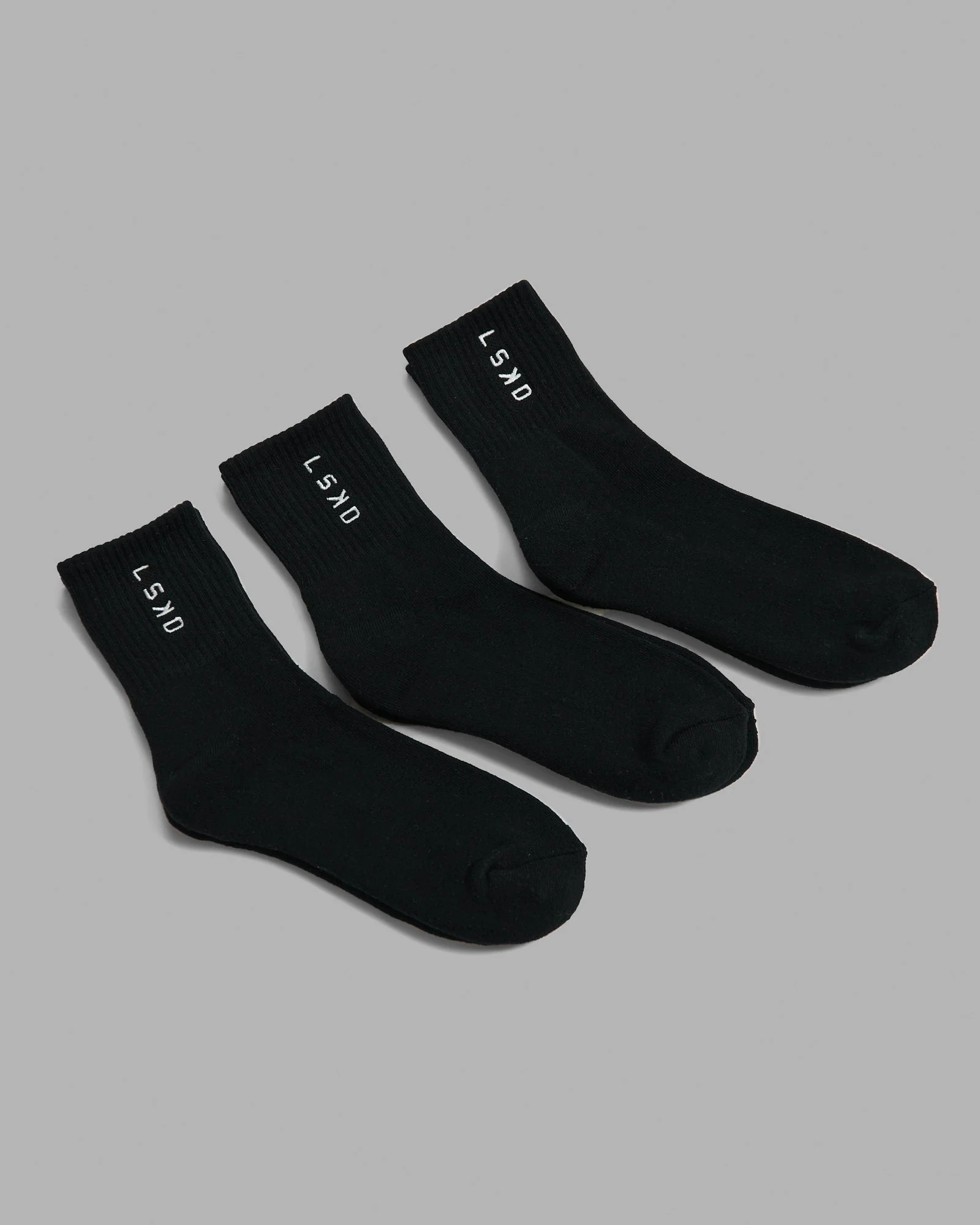 Signal Quarter Socks 3 Pack - Black-White 5 Signal Quarter Socks 3 Pack - Black-White