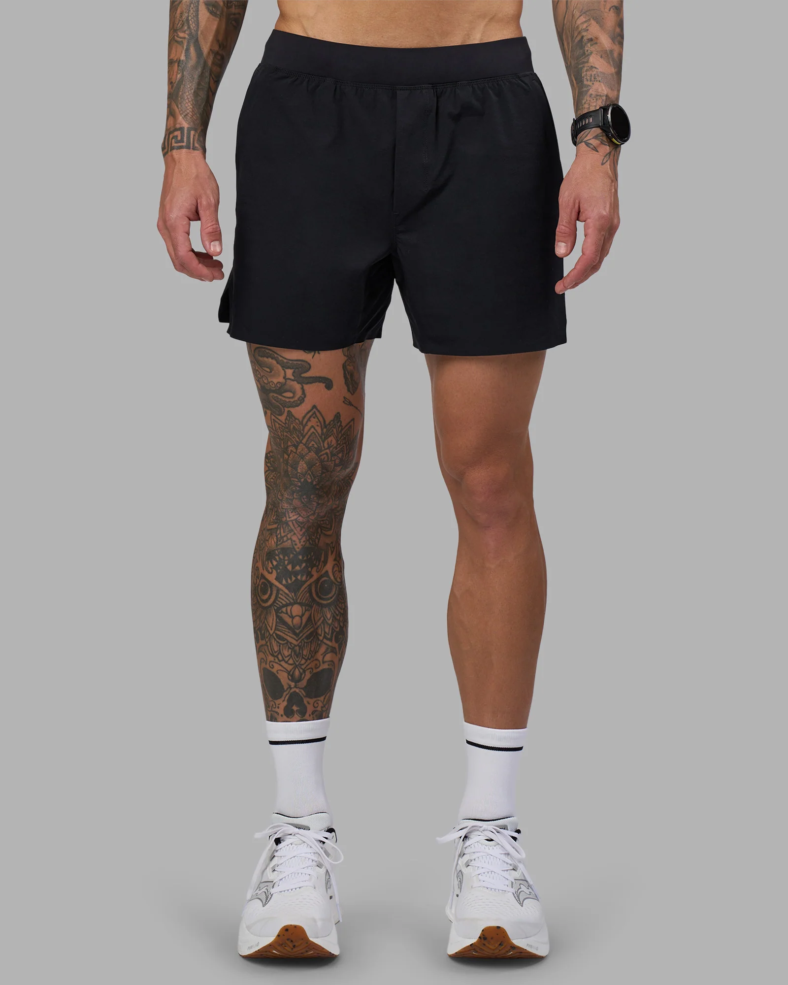 Hybrid 5" Short - Black-Reflective
