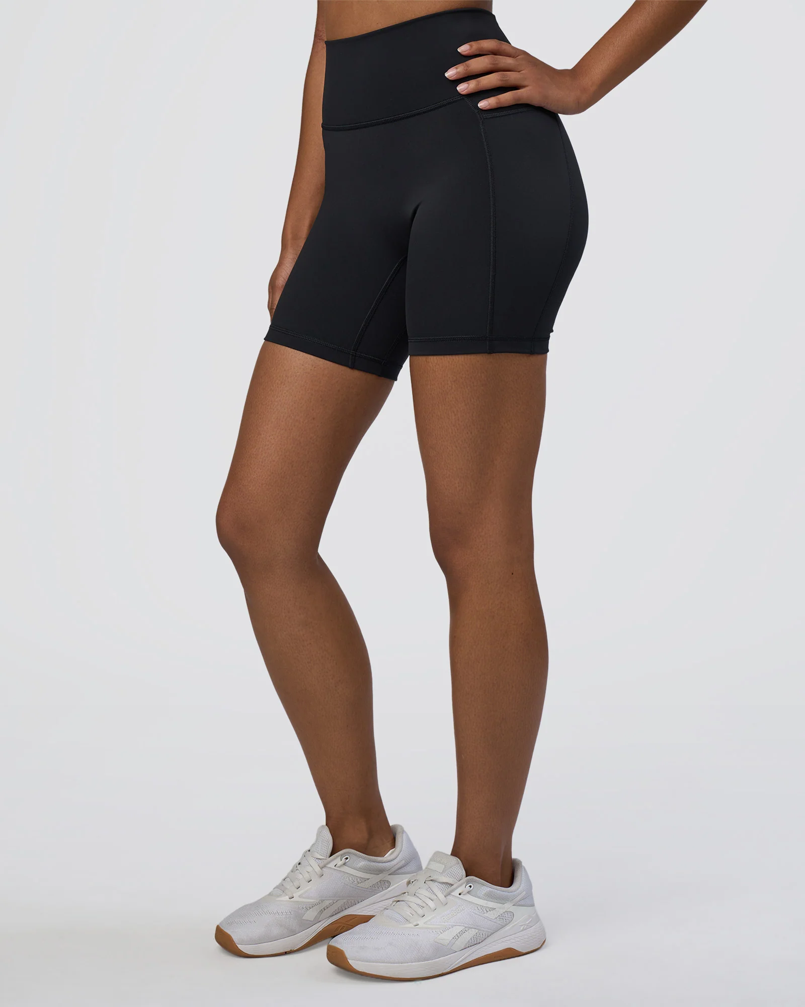 Fusion Ultra High-Rise 6" Short Pockets - Black