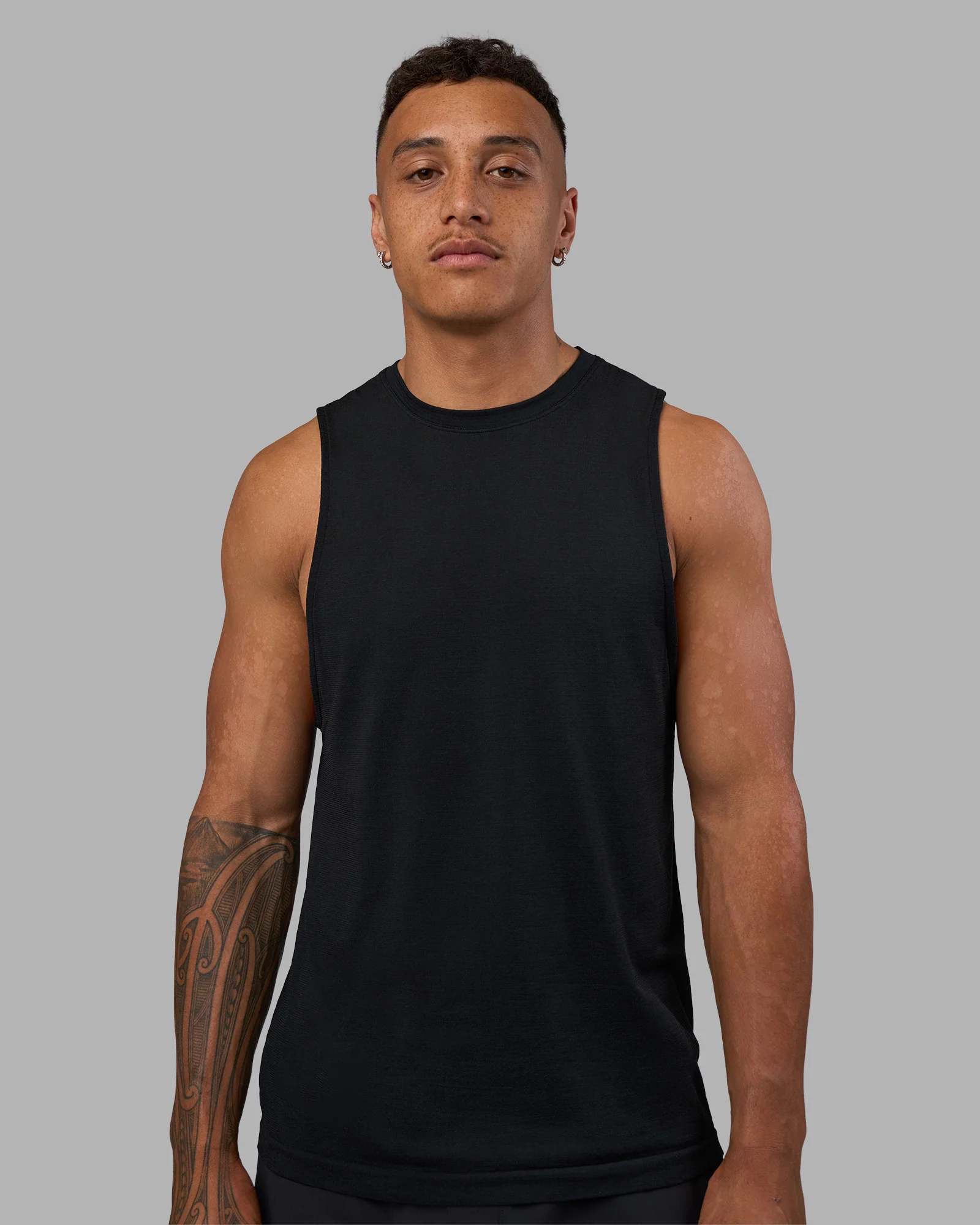 AeroFLX+ Seamless Muscle Tank - Black Marl