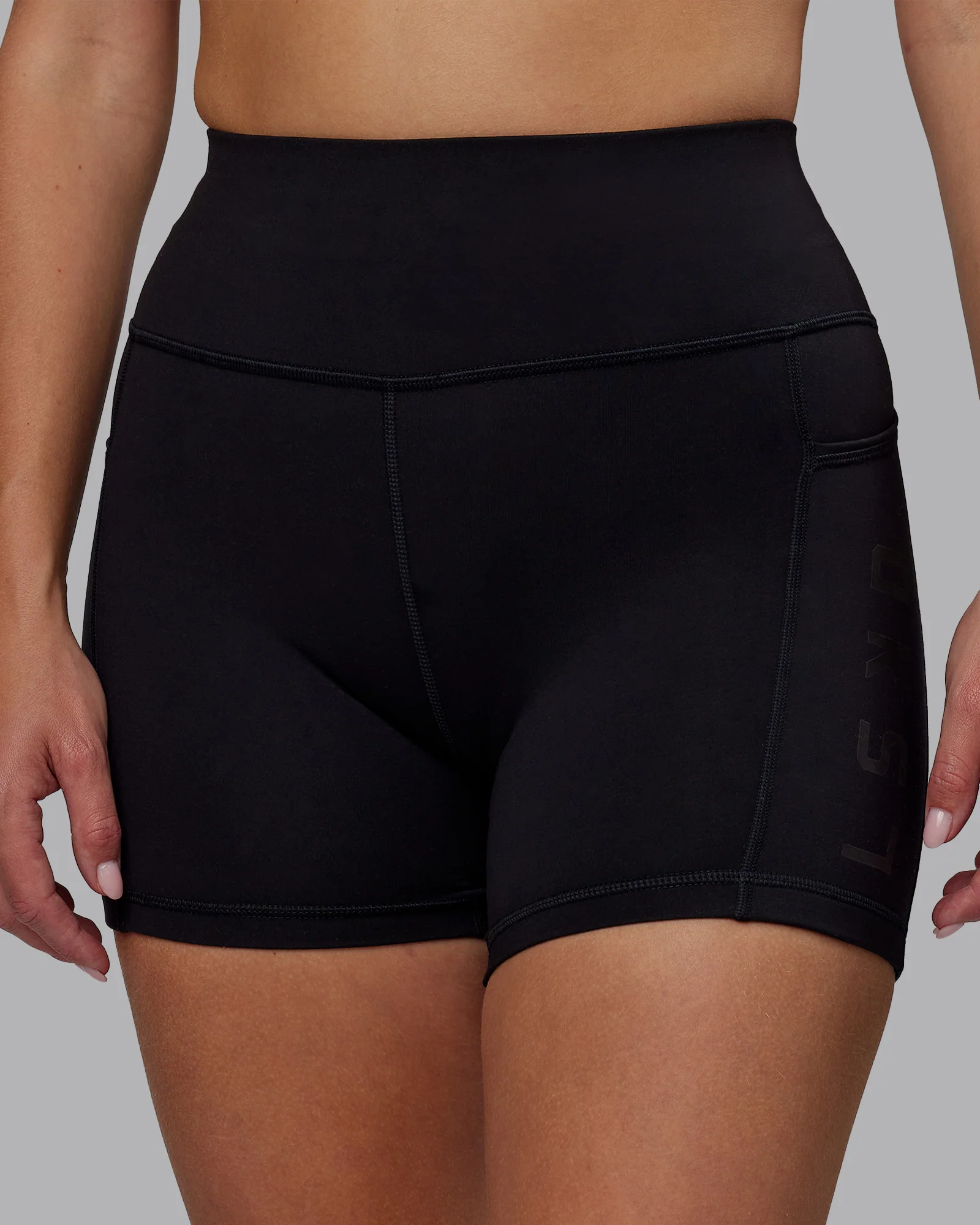 Rep Ultra High-Rise 4" Short Pockets - Black-Black 6 Rep Ultra High-Rise 4" Short Pockets - Black-Black