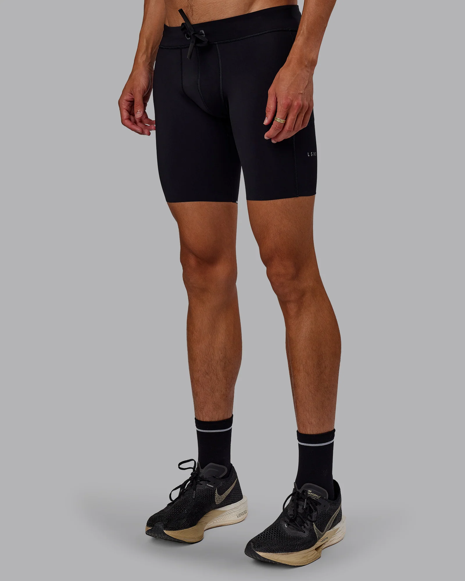 Race Day Short Tight 8" - Black