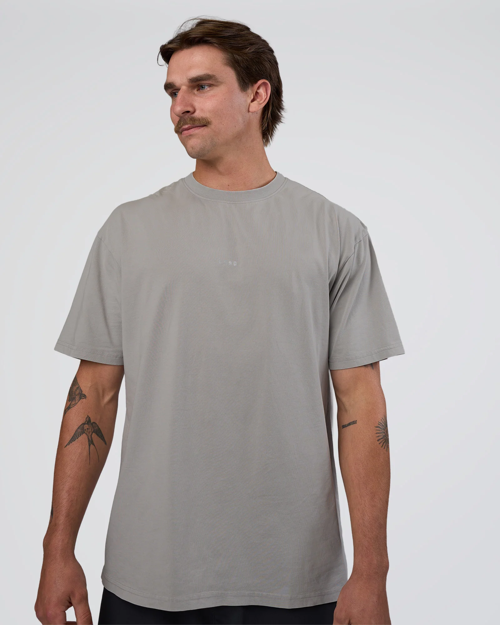 Base FLXCotton Tee Oversized - Alloy Washed