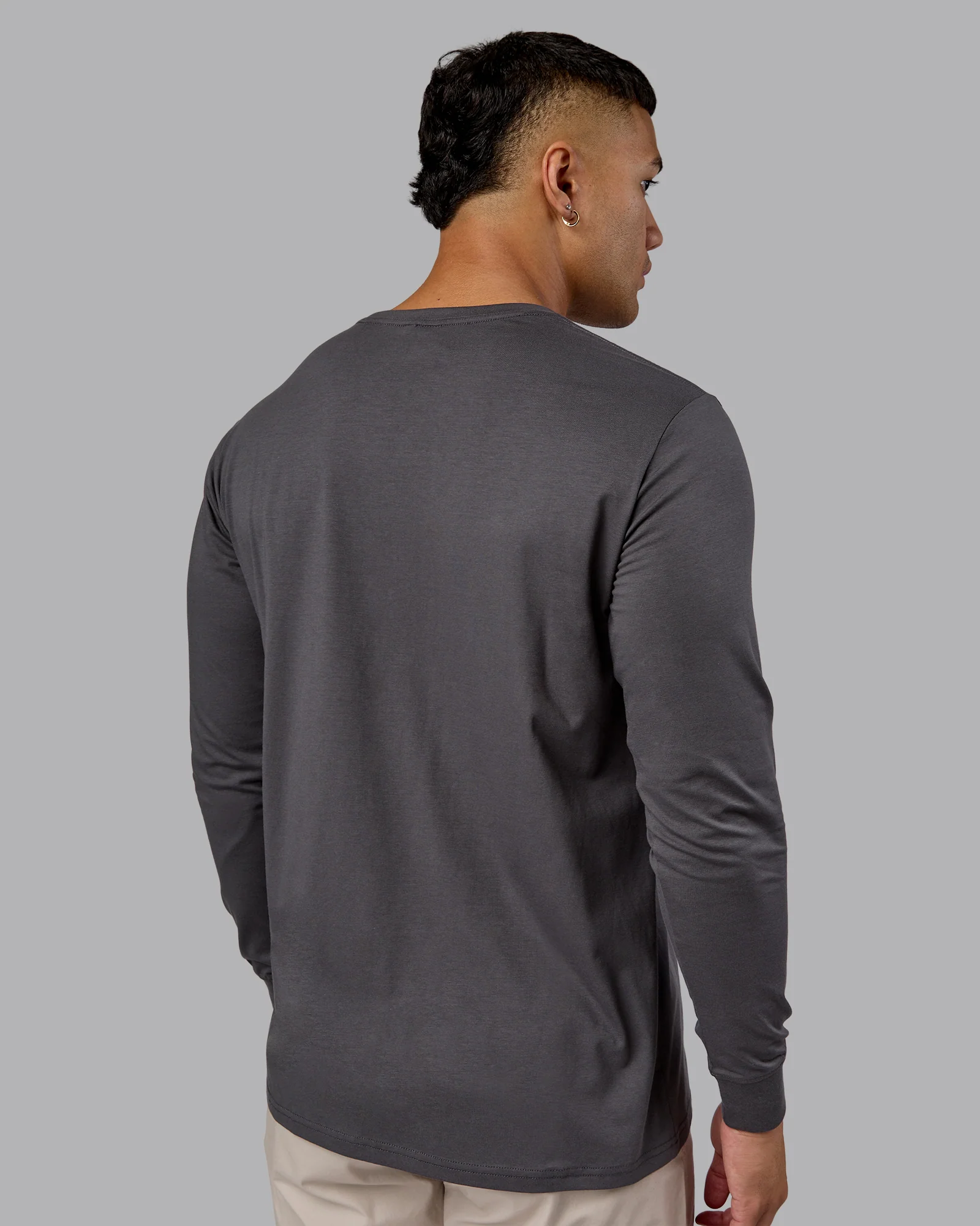 Base FLXCotton Long Sleeve Tee - Dark Storm