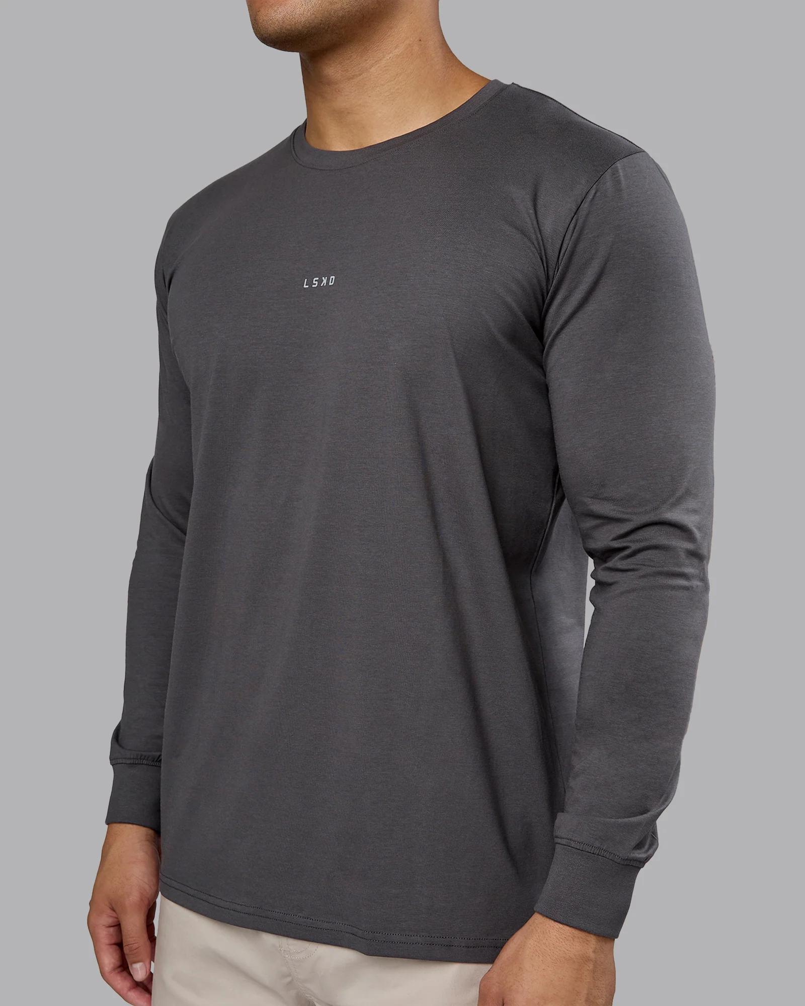 Base FLXCotton Long Sleeve Tee - Dark Storm