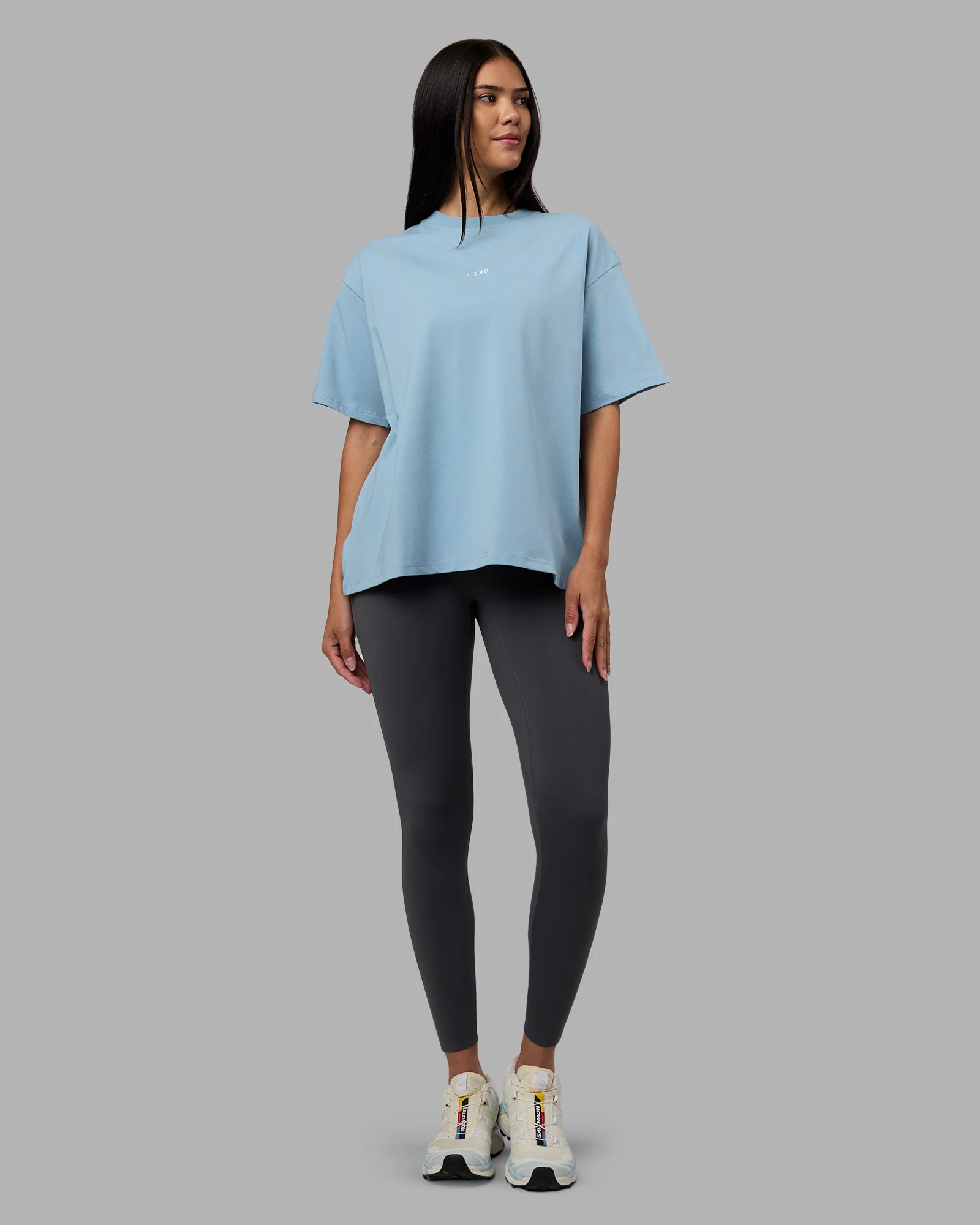 Go-To Heavyweight FLXCotton Oversized Tee - Glacier Lake