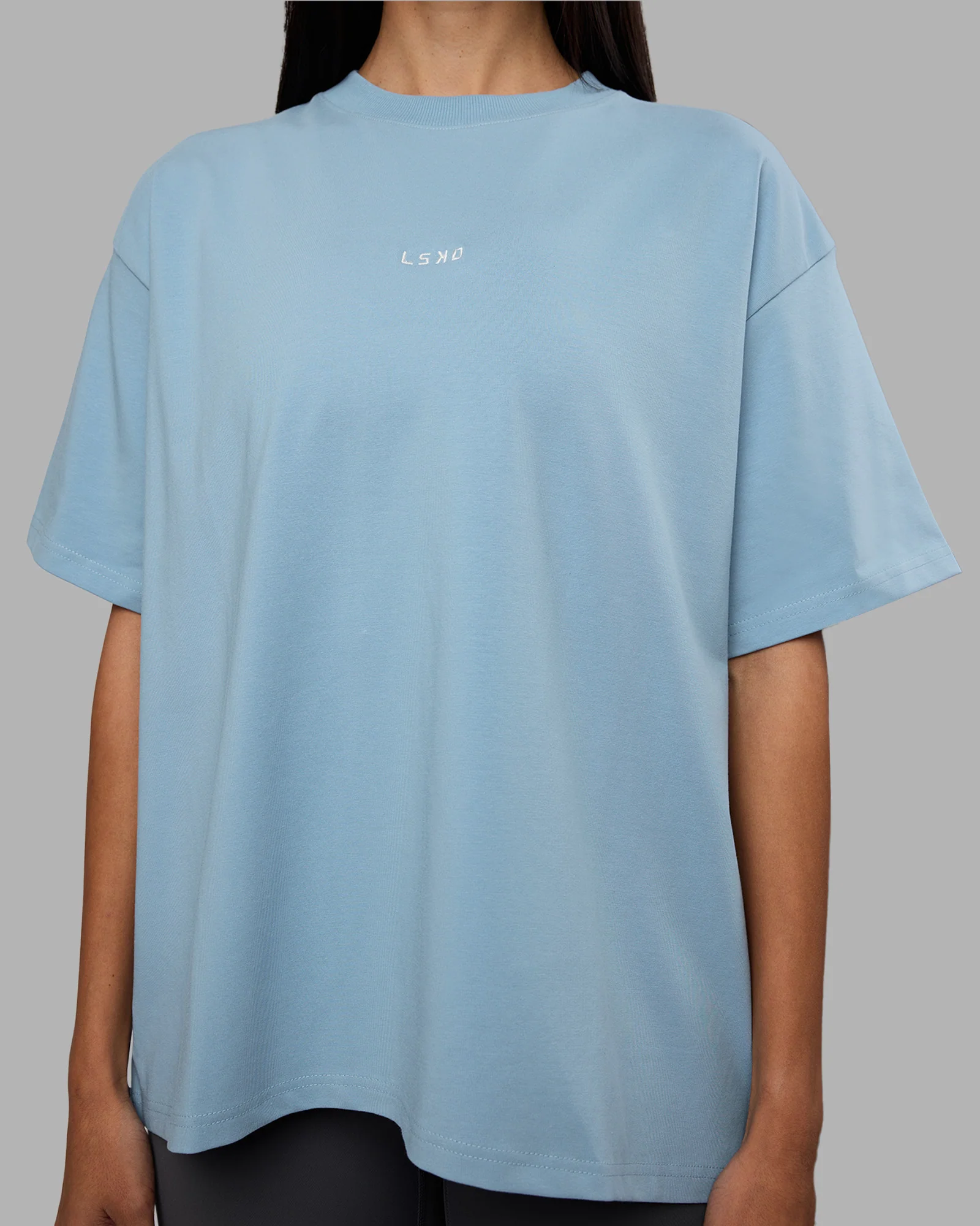 Go-To Heavyweight FLXCotton Oversized Tee - Glacier Lake