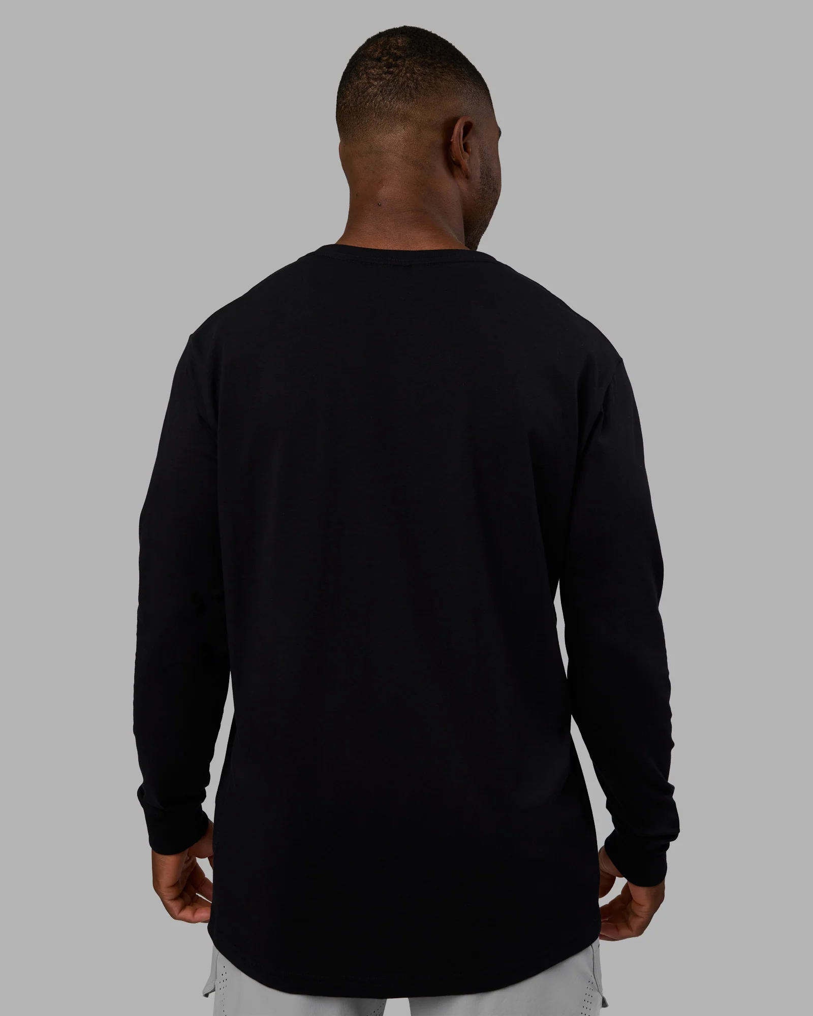 Base FLXCotton Long Sleeve Tee - Black