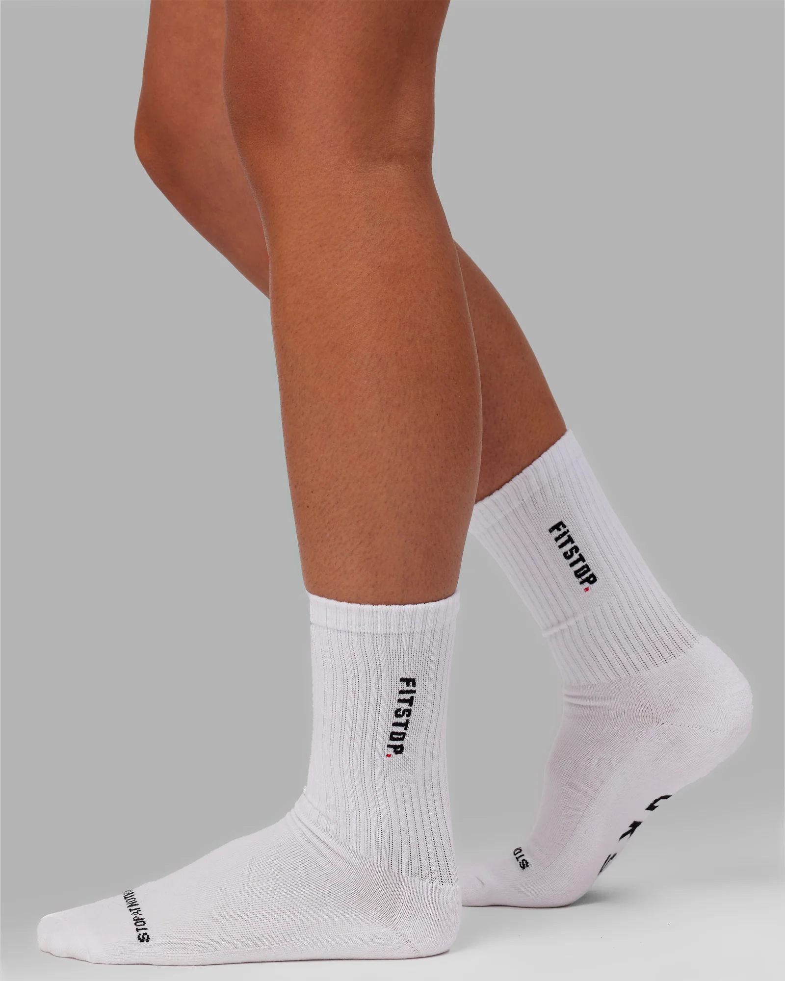 LSKD x Fitstop Crew Sock - White