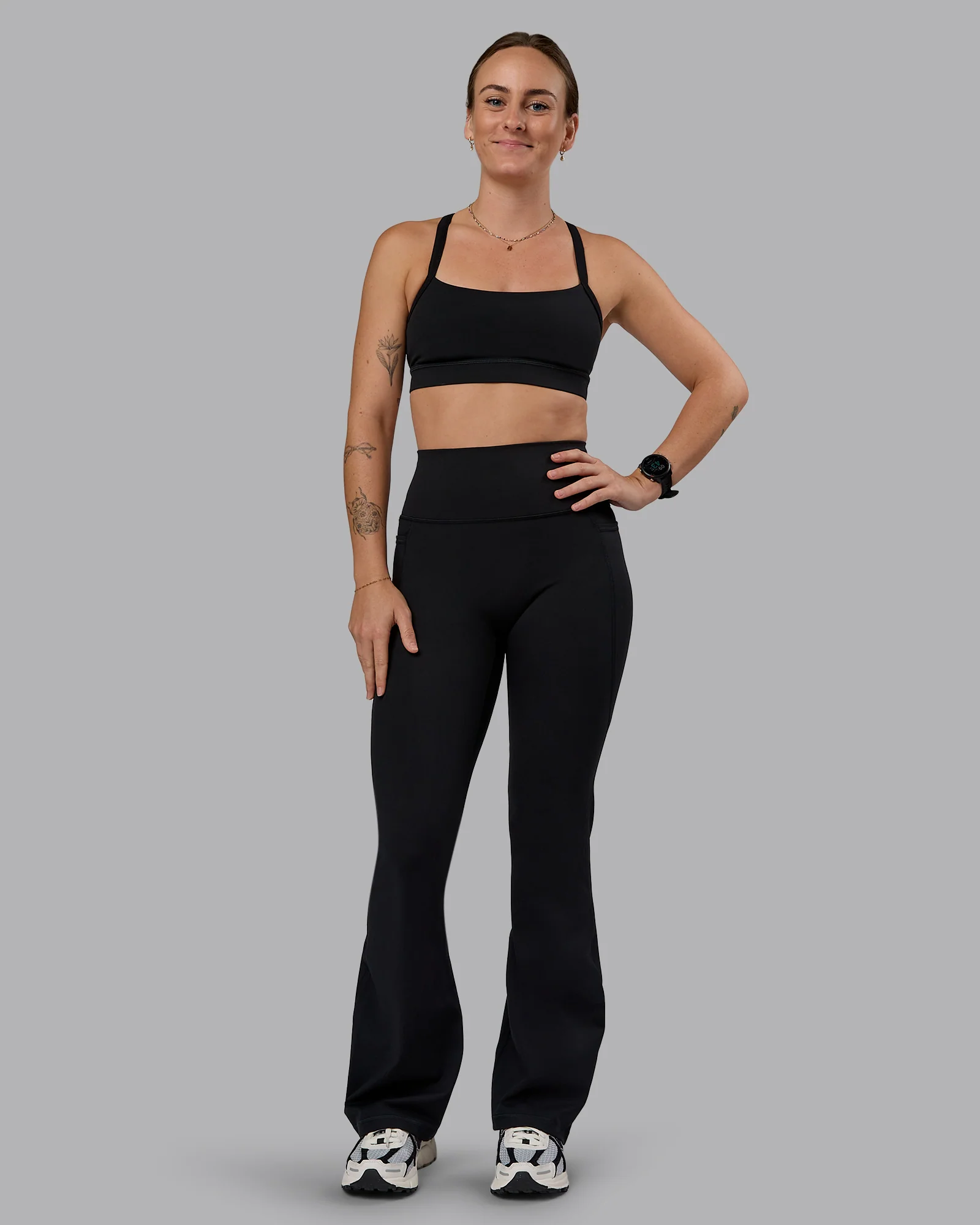 Fusion Ultra High-Rise Flared Petite Legging Pockets - Black 1 Fusion Ultra High-Rise Flared Petite Legging Pockets - Black