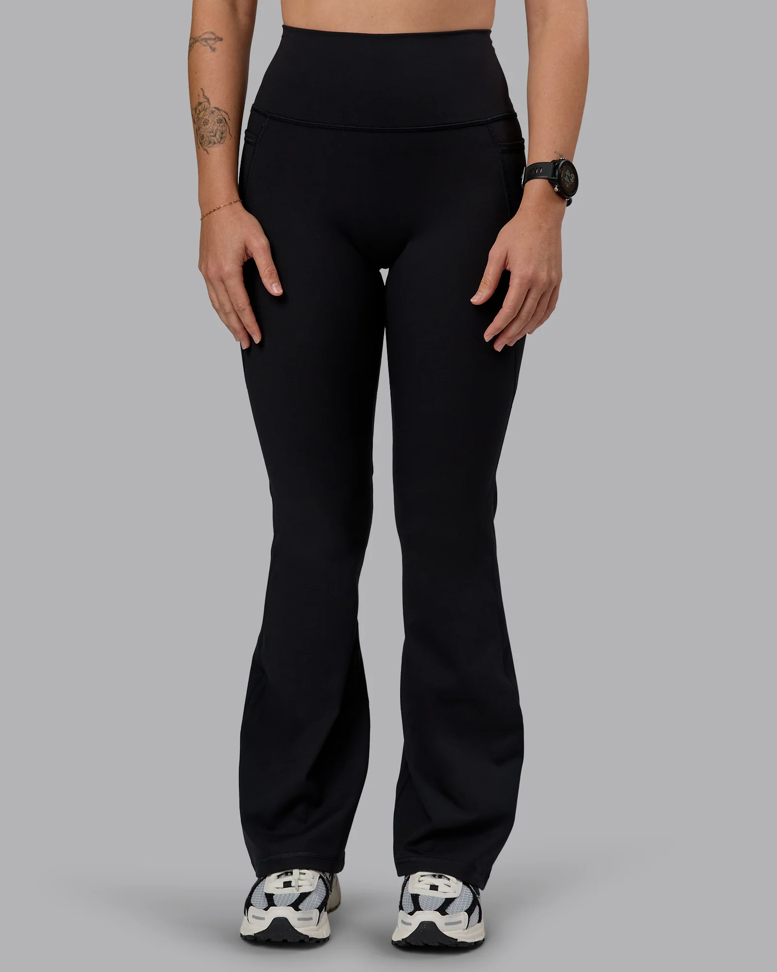 Fusion Ultra High-Rise Flared Petite Legging Pockets - Black 10 Fusion Ultra High-Rise Flared Petite Legging Pockets - Black