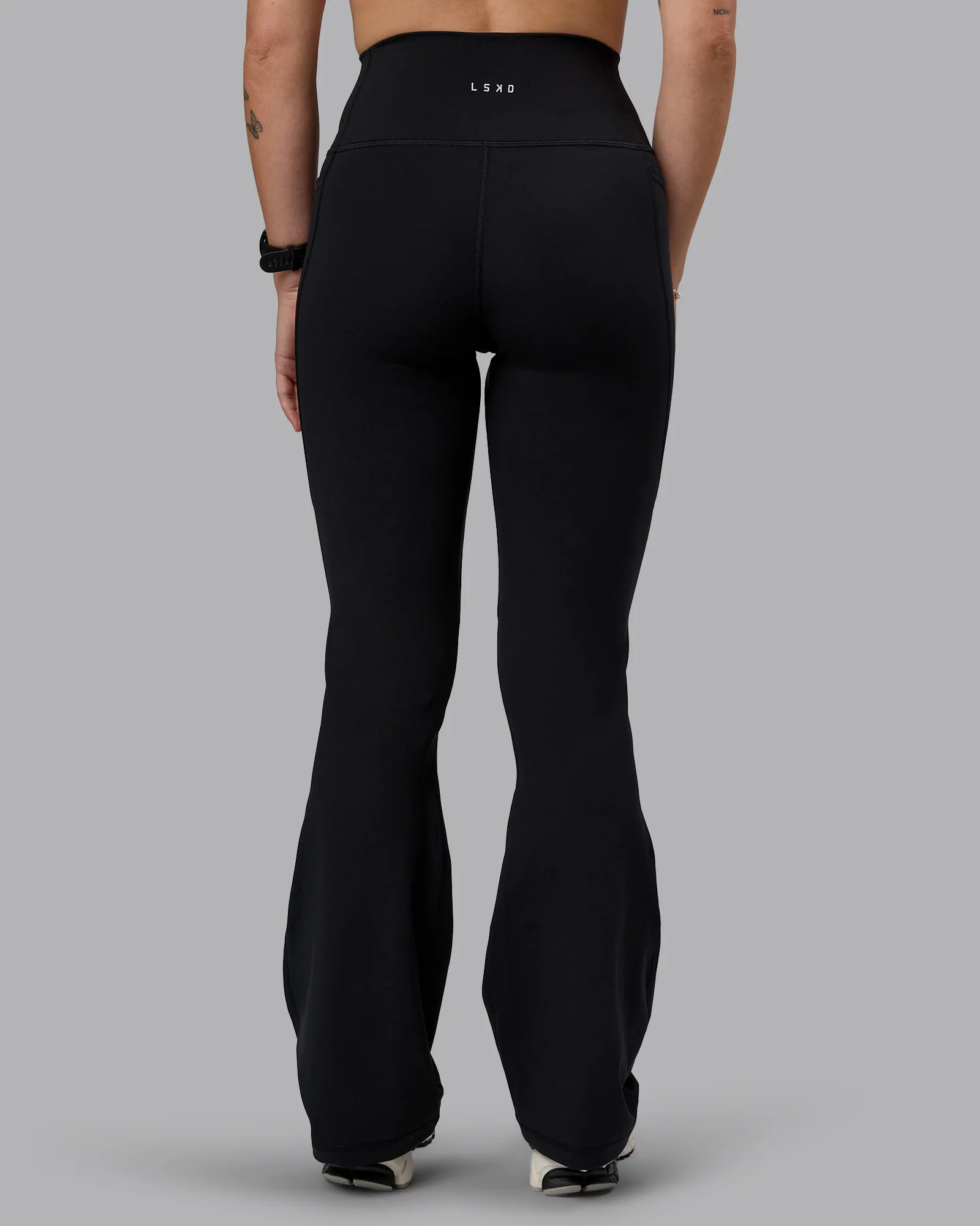Fusion Ultra High-Rise Flared Petite Legging Pockets - Black 4 Fusion Ultra High-Rise Flared Petite Legging Pockets - Black
