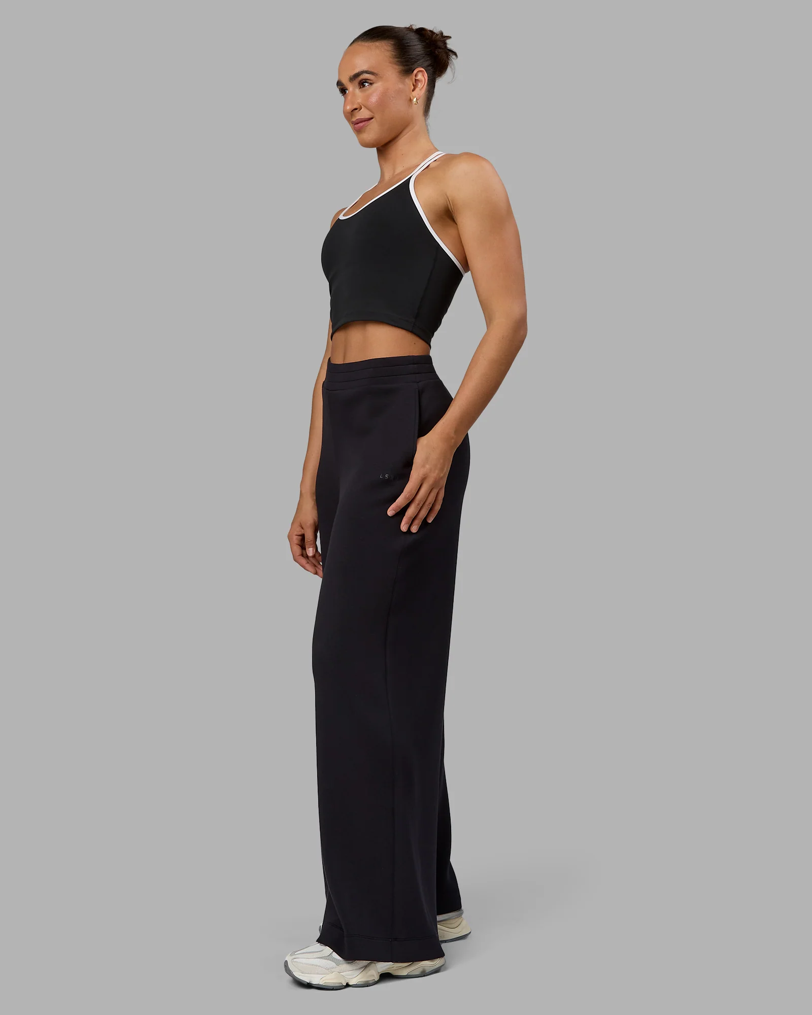 Elevate SoftTouch Wide Leg Pant - Black-Black 2 Elevate SoftTouch Wide Leg Pant - Black-Black