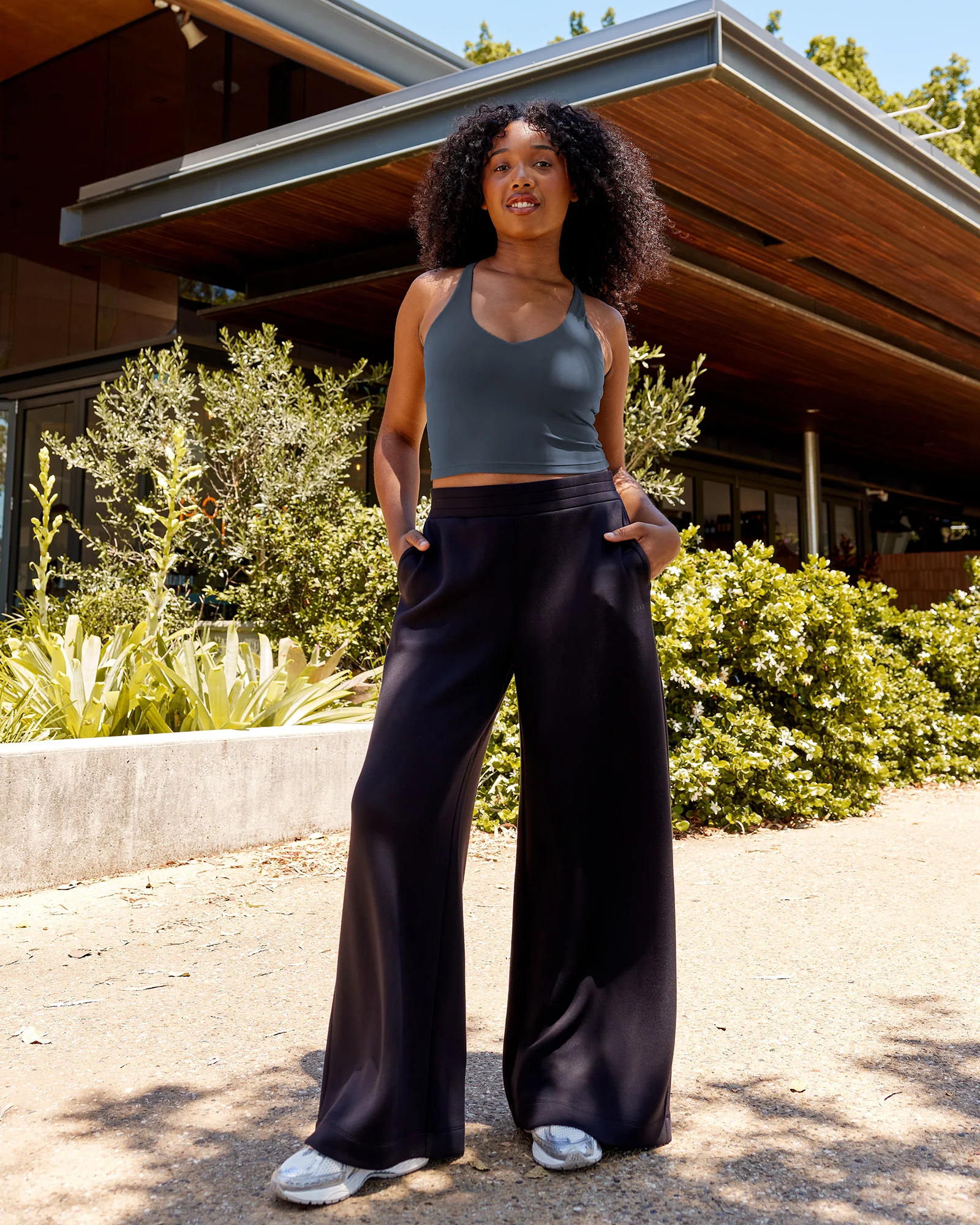 Elevate SoftTouch Wide Leg Pant - Black-Black 4 Elevate SoftTouch Wide Leg Pant - Black-Black