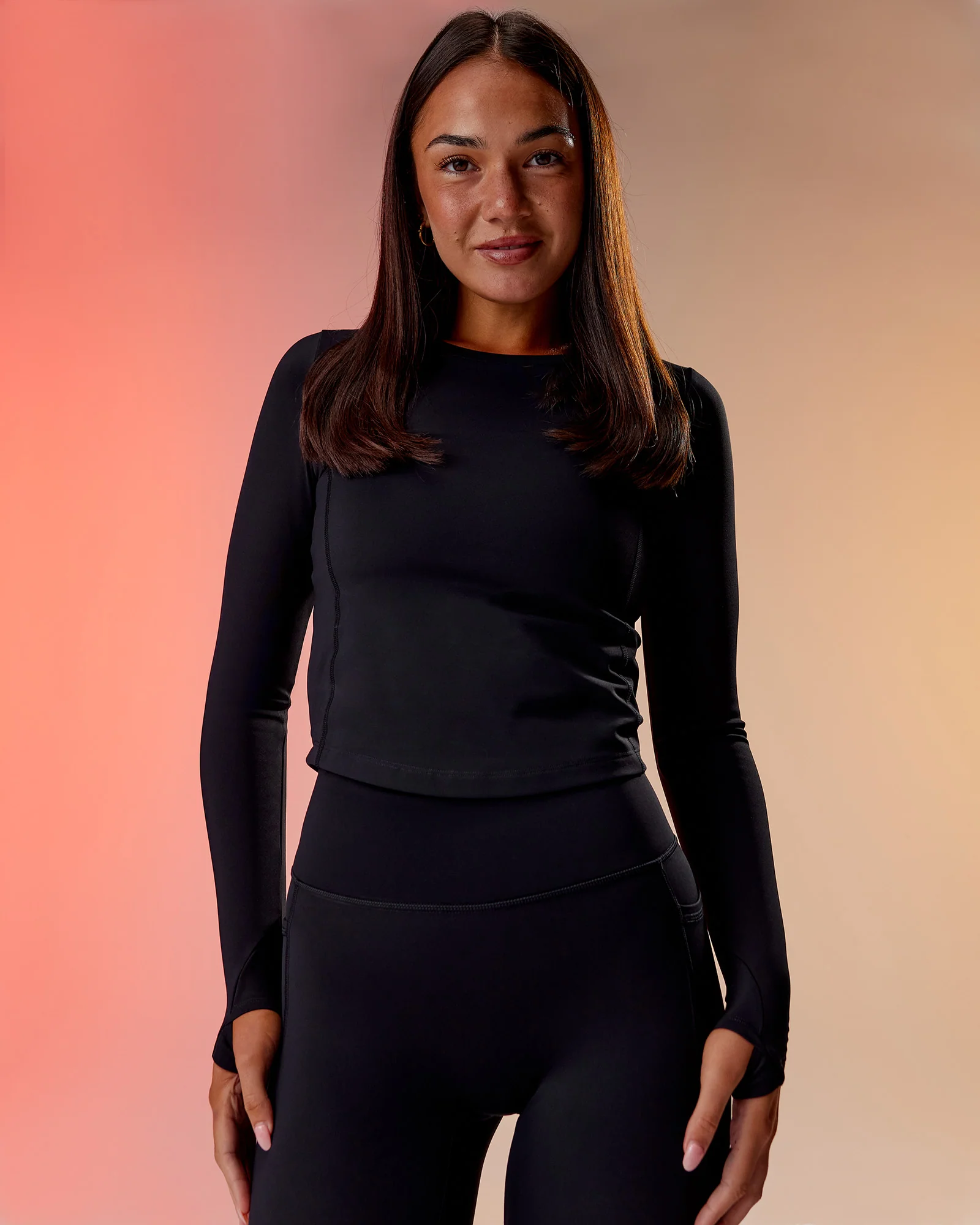 Embrace Thermal Long Sleeve Tee - Black 2 Embrace Thermal Long Sleeve Tee - Black