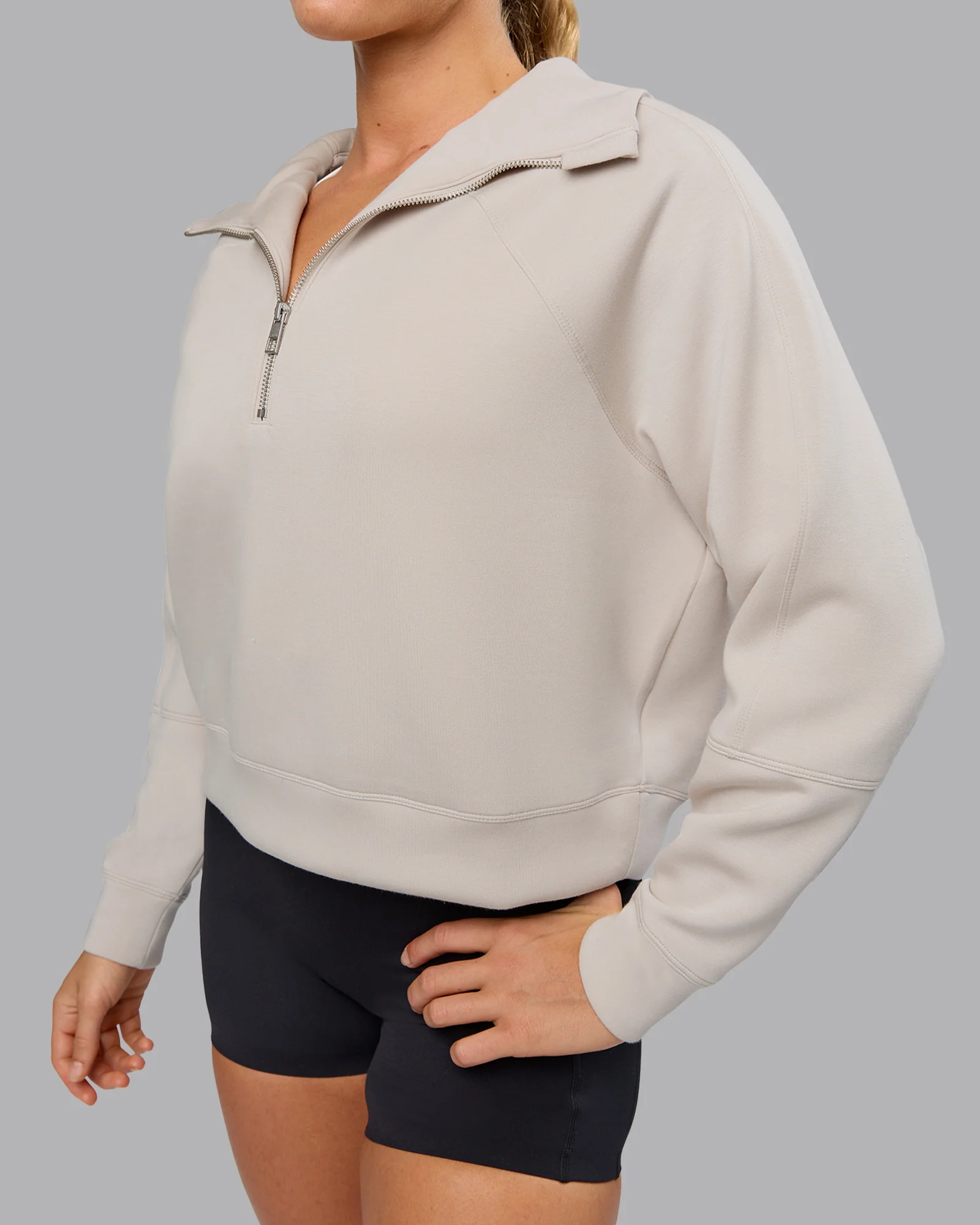 Elevate SoftTouch 1/2 Zip Sweater - Shale Beige