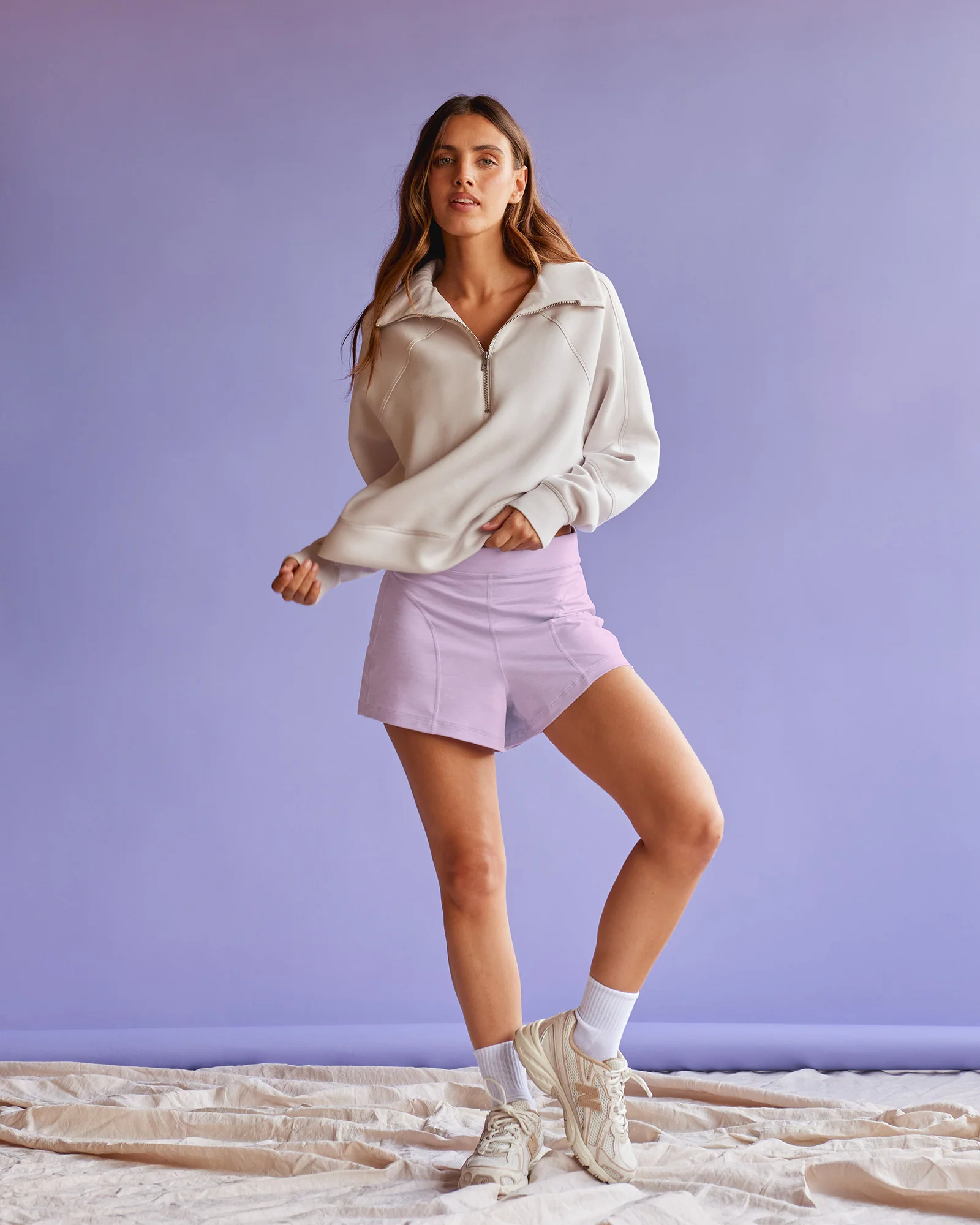 Elevate SoftTouch 1/2 Zip Sweater - Clay-Clay