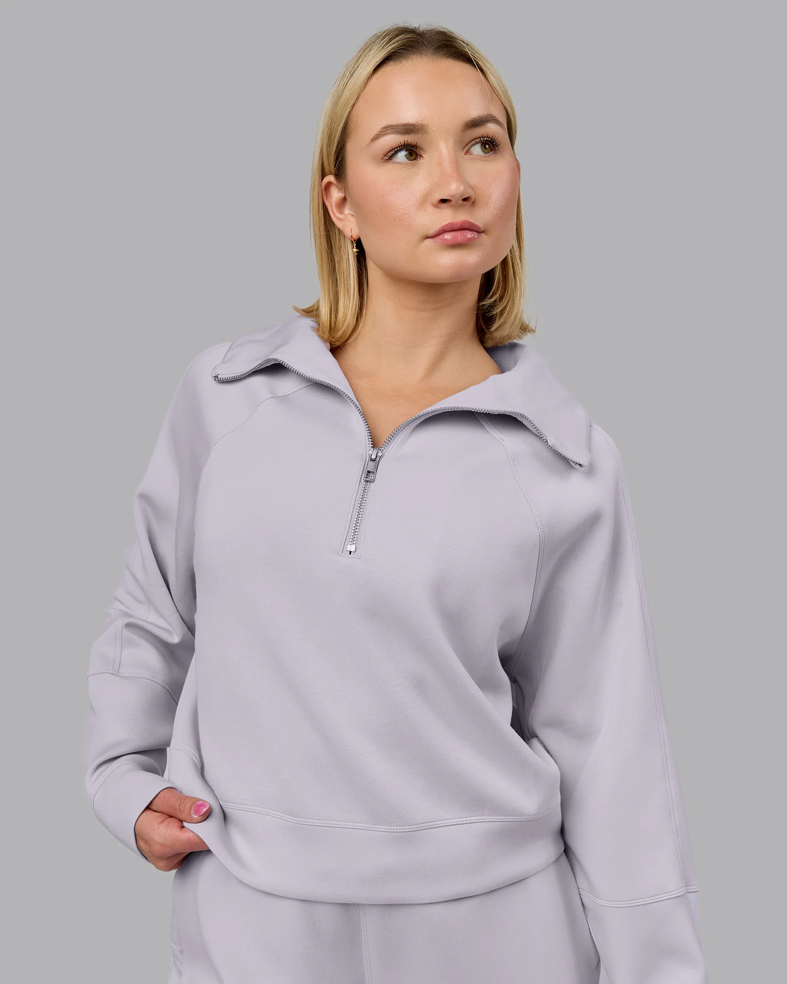Elevate SoftTouch 1/2 Zip Sweater - Galactic Lilac
