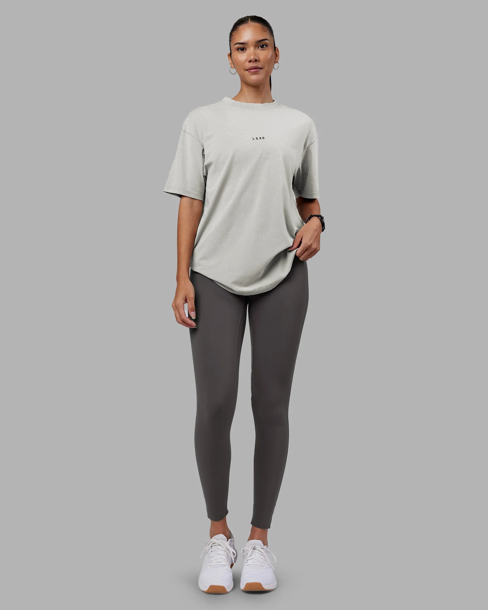 Be Yourself FLXCotton Tee Oversize - Circular Grey Washed-Violet 5 Be Yourself FLXCotton Tee Oversize - Circular Grey Washed-Violet