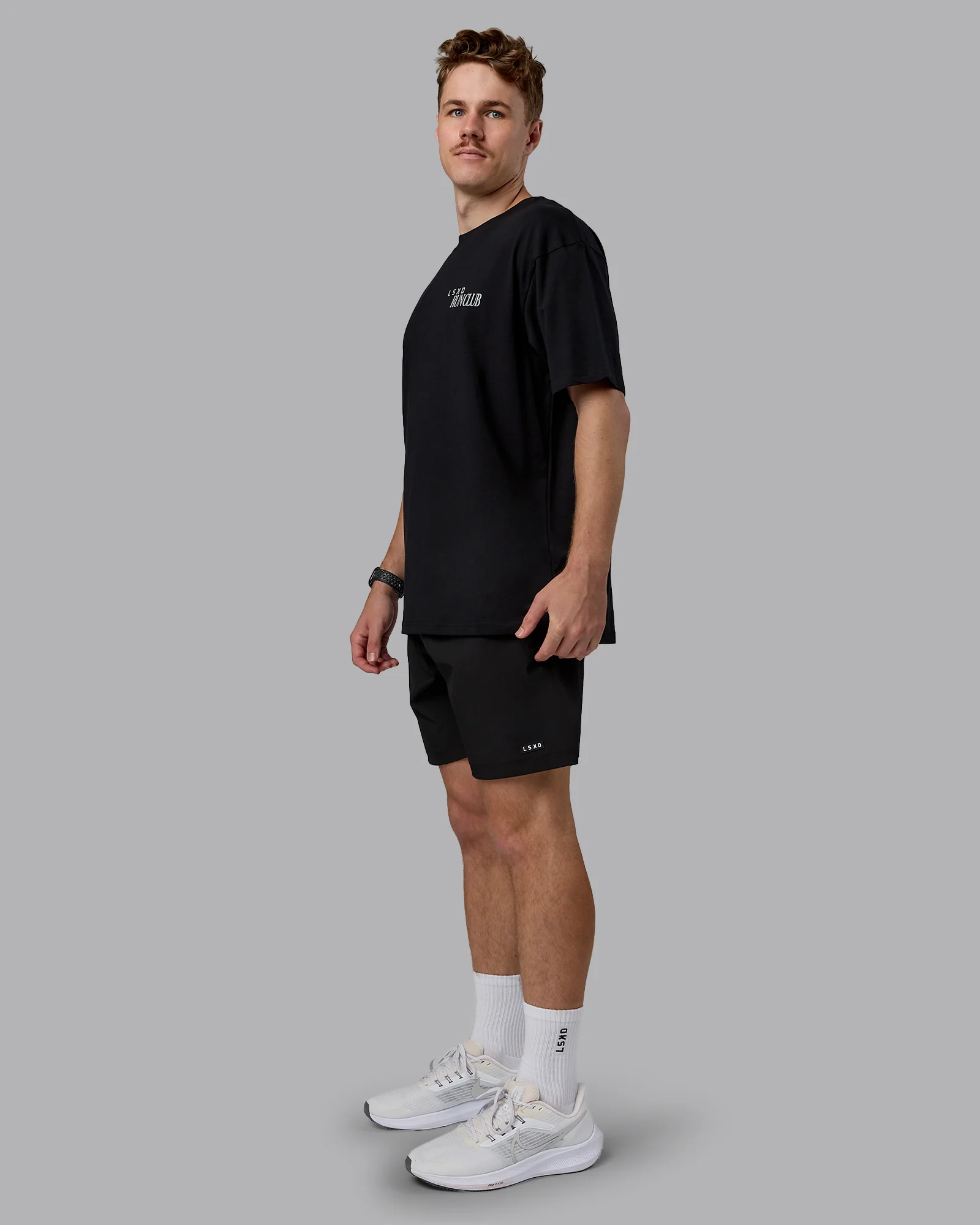 Run Love FLXCotton Oversized Tee - Black-Reflective 5 Run Love FLXCotton Oversized Tee - Black-Reflective