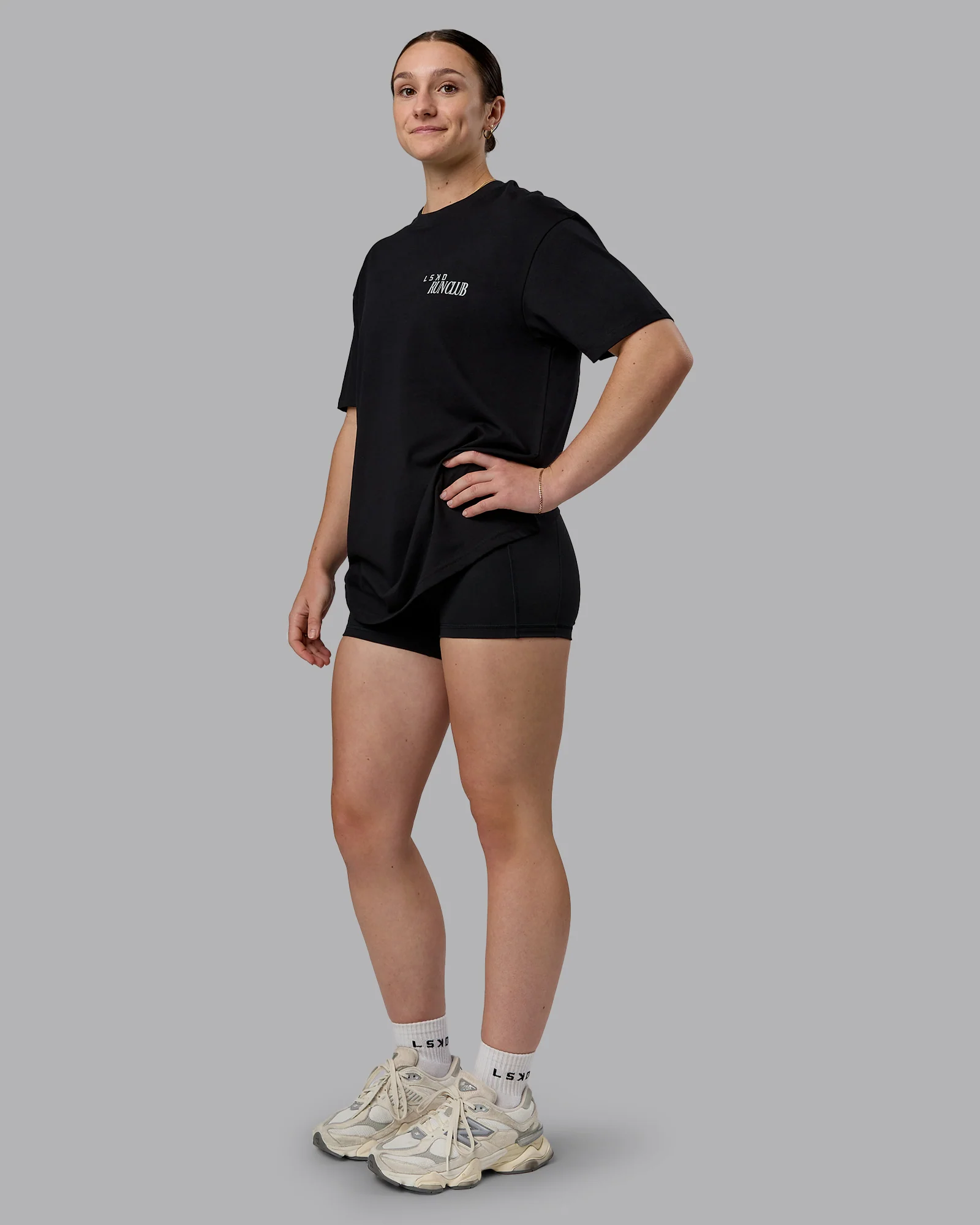 Run Love FLXCotton Oversized Tee - Black-Reflective 6 Run Love FLXCotton Oversized Tee - Black-Reflective