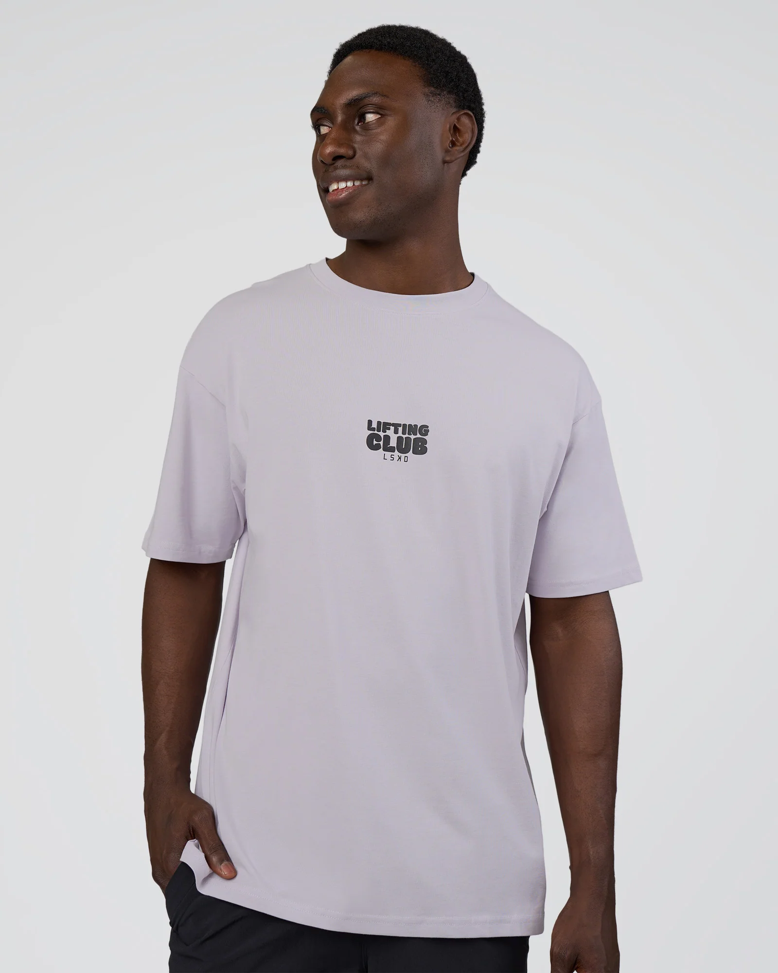 Kettle B FLXCotton Oversized Tee - Galactic Lilac-Black 2 Kettle B FLXCotton Oversized Tee - Galactic Lilac-Black